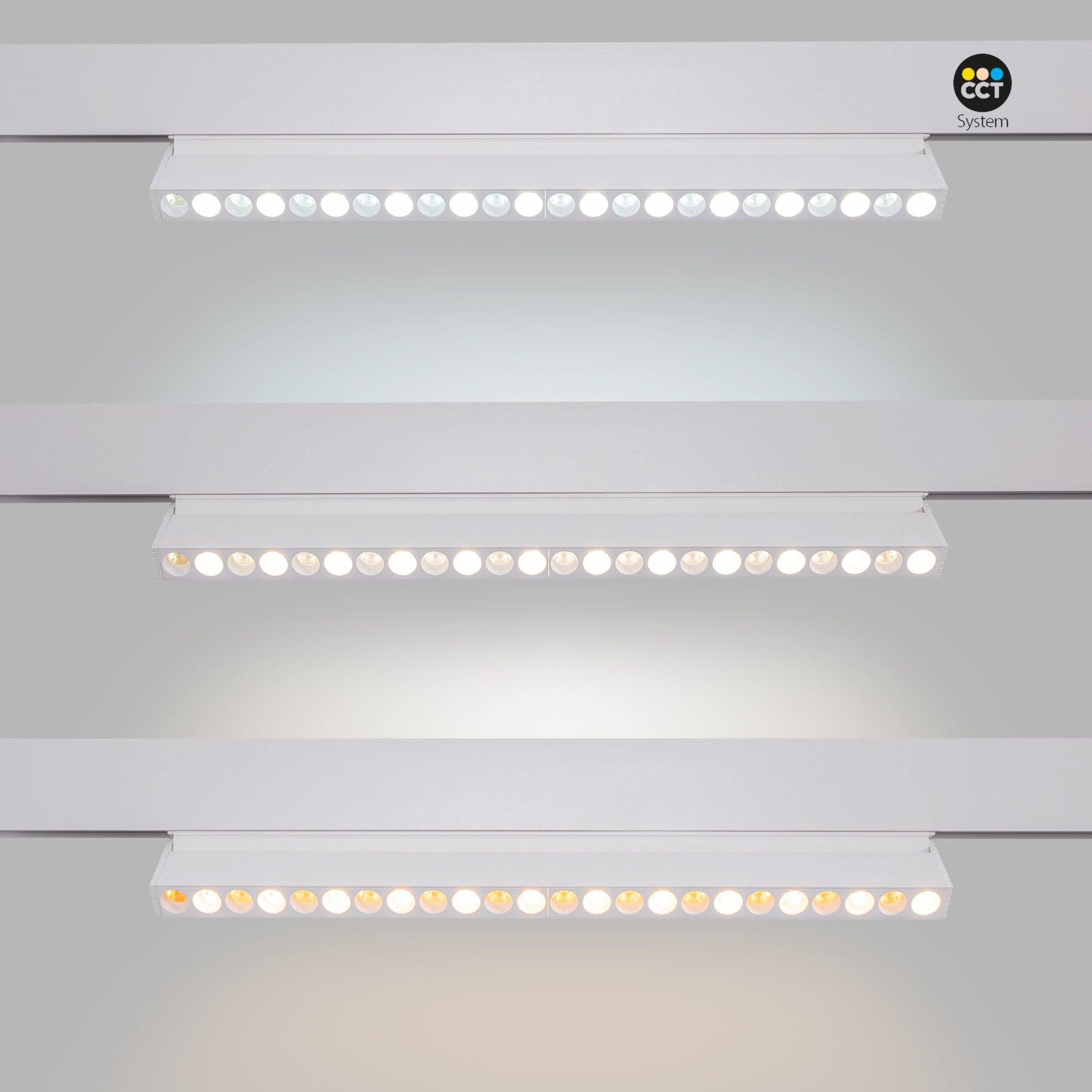 Luminaria lineal orientable para carril magnético RGB + CCT - 12W - UGR18 - Mi Light