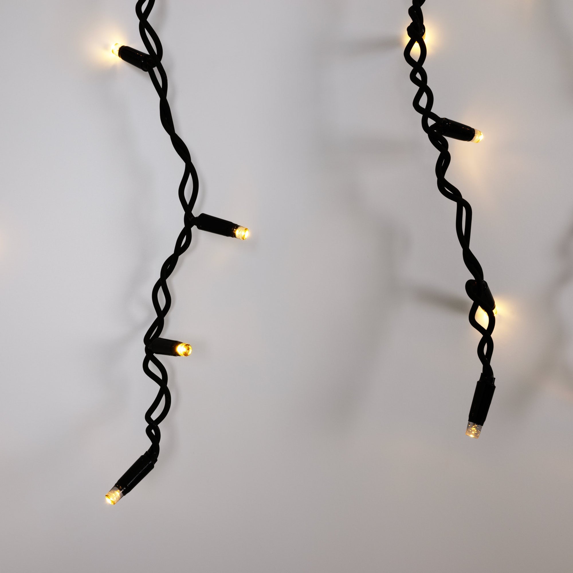 Cortina de luces LED - 1,5m x 90cm - 100 luces - Blanco cálido