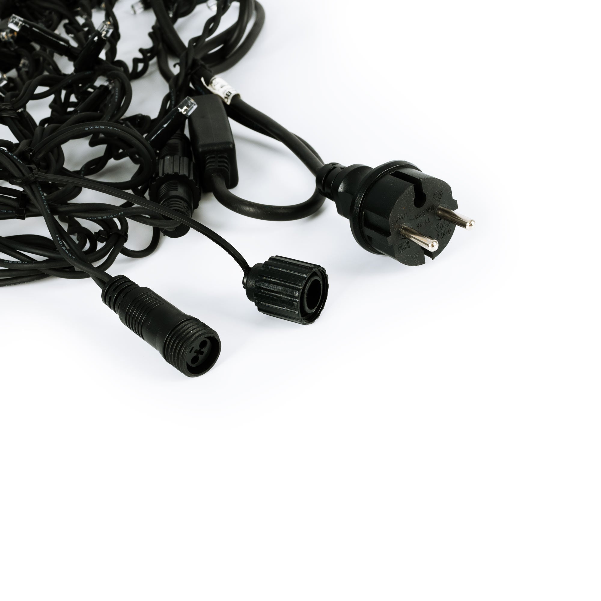 Cortina de luces LED - 1,5m x 90cm - 100 luces - Blanco cálido