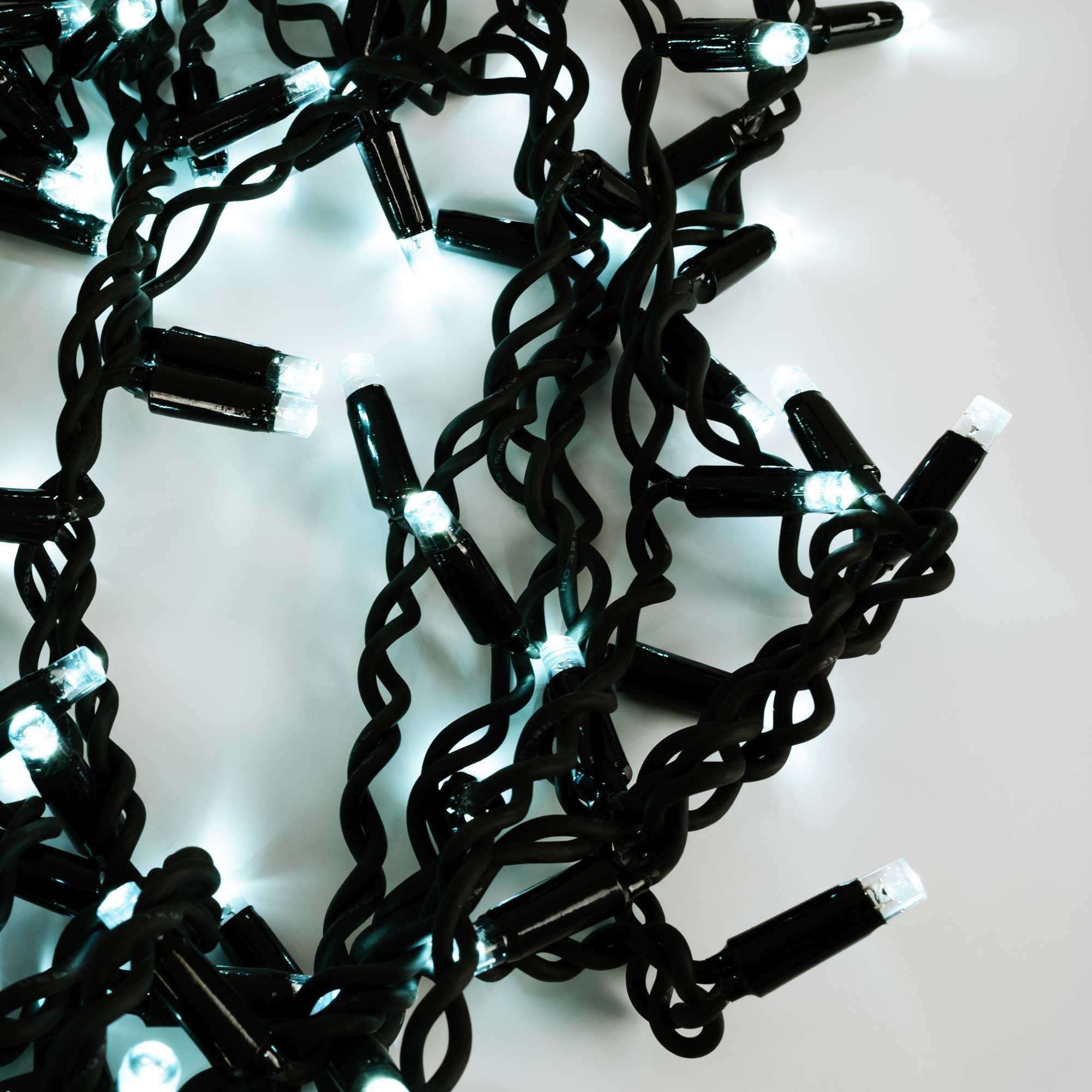 Cortina de luces LED - 1,5m x 90cm - 100 luces - Blanco frío