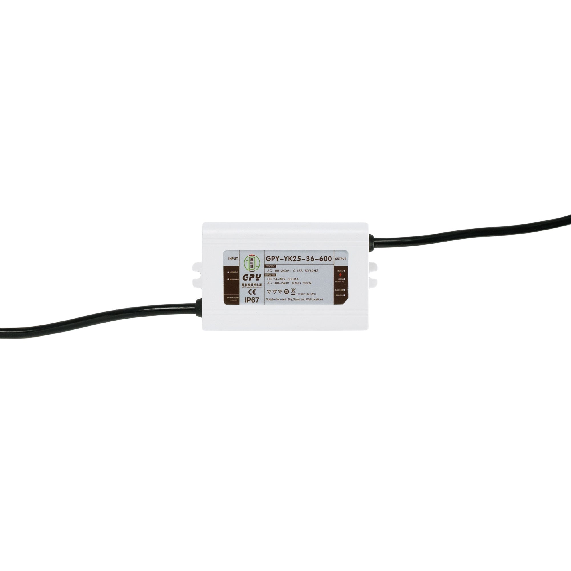 Proyector de logos LED GOBO 20W rotativo exterior - Óptica 20° - IP65