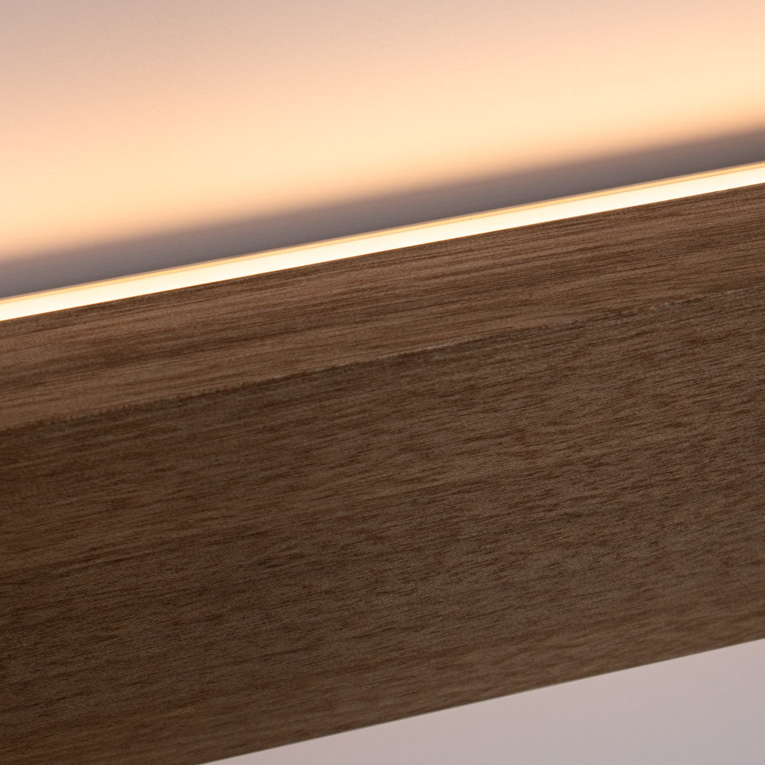 Aplique de pared lineal madera "Wooden" - 26W - 100cm - Driver Philips