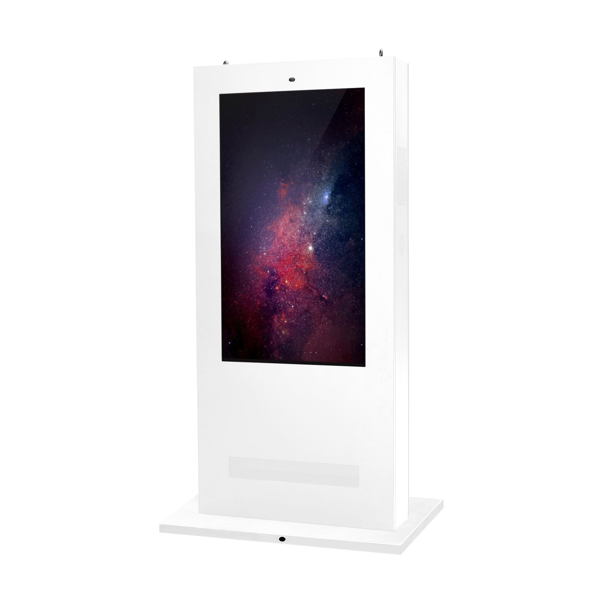 Tótem publicitario exterior pantalla LCD 55"- Doble cara - No táctil - Android - Blanco