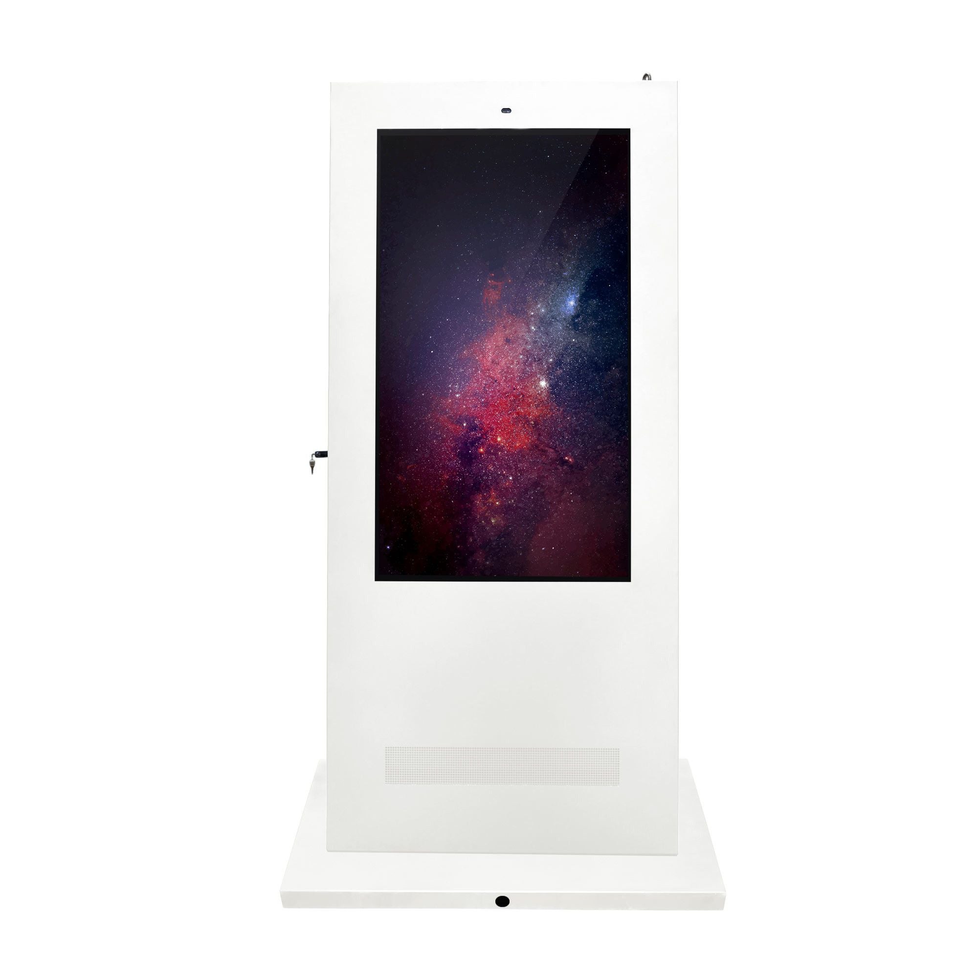 Tótem publicitario exterior pantalla LCD 55"- Doble cara - No táctil - Android - Blanco