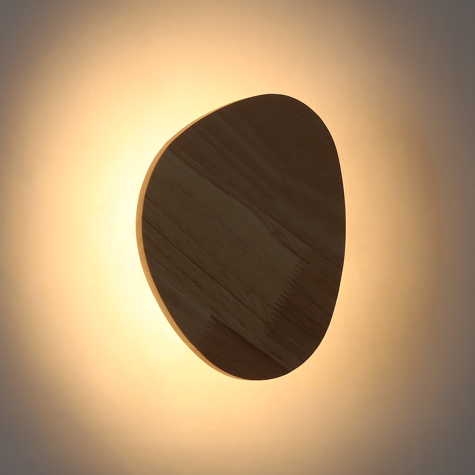 Aplique de pared madera "Eclipse 3" 8W - Luz cálida