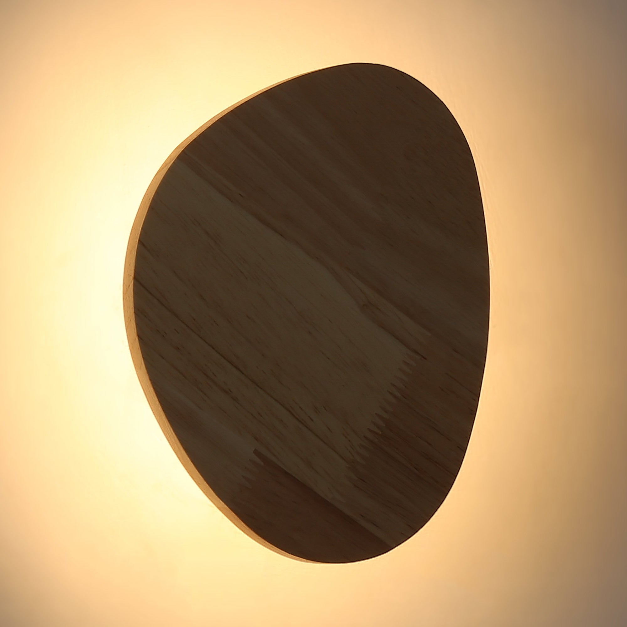 Aplique de pared interior de madera "Eclipse 3" 12W - Luz cálida