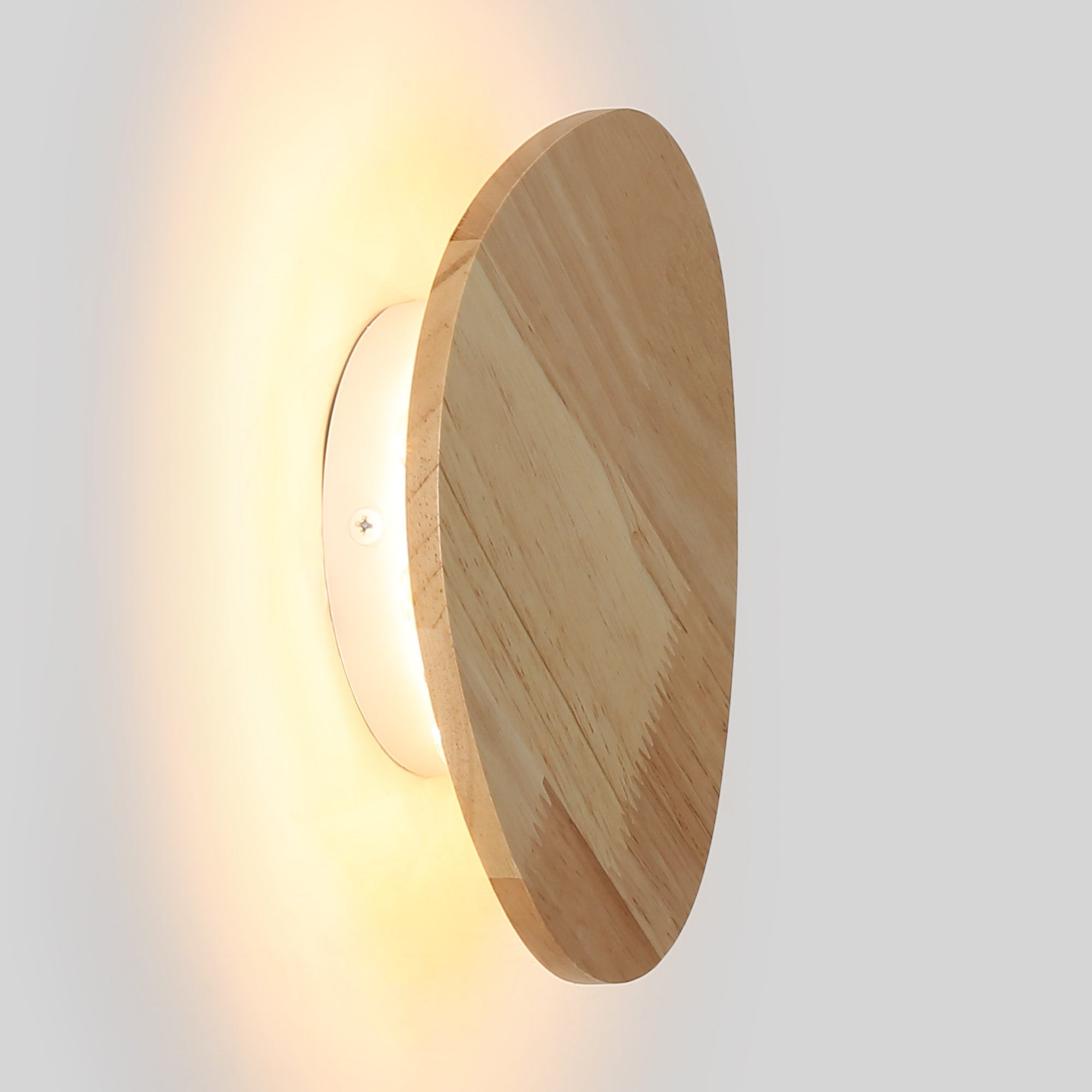 Aplique de pared interior de madera "Eclipse 3" 12W - Luz cálida