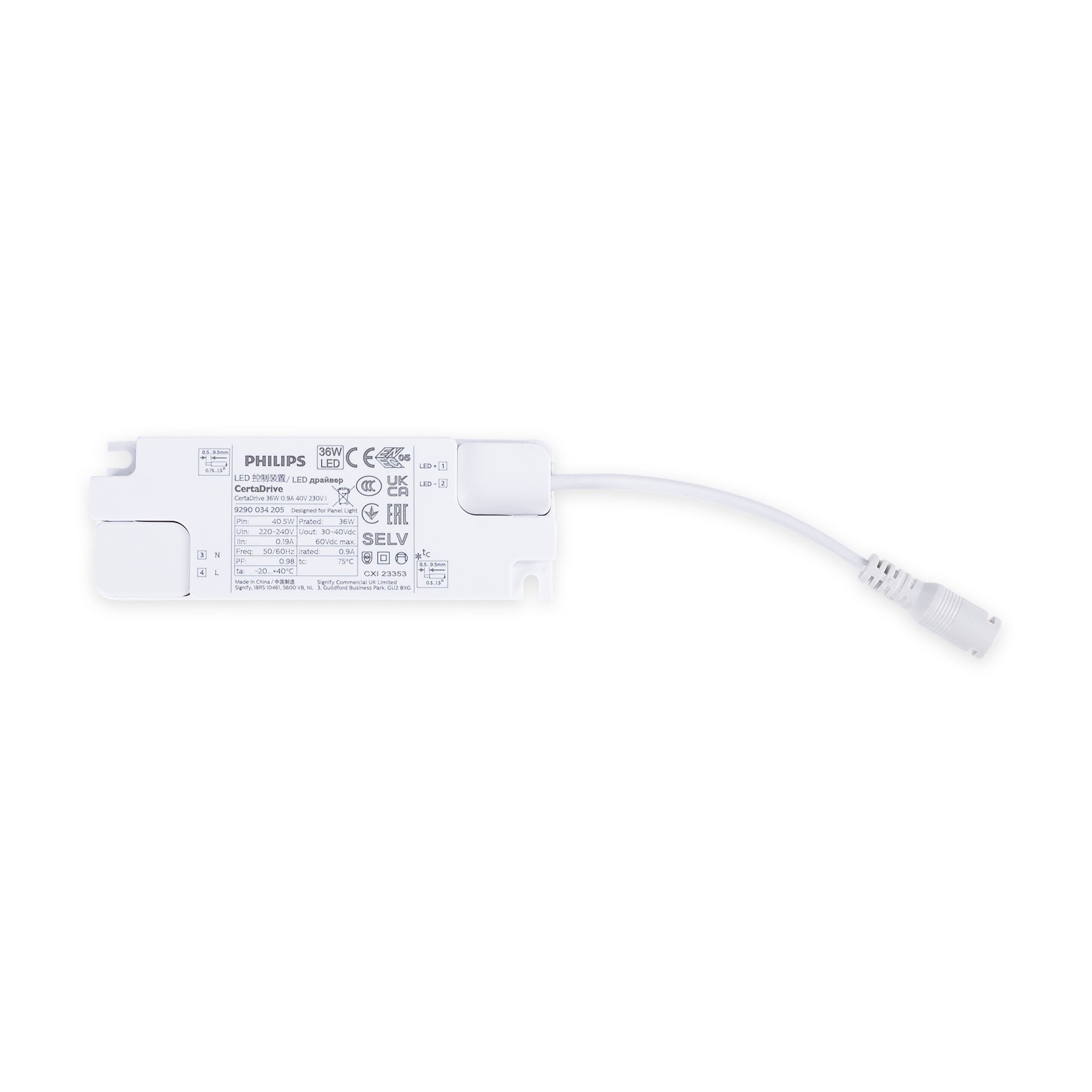 Panel LED empotrable Backlight 120x30cm 36W -135lm/W - UGR22 - Driver Philips - IP40