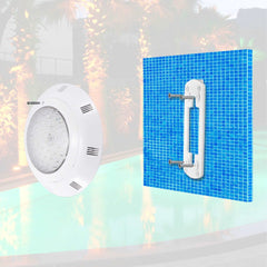 Foco LED para piscina RGB de superficie 12V AC - 24W - Sumergible - Con mando - IP68