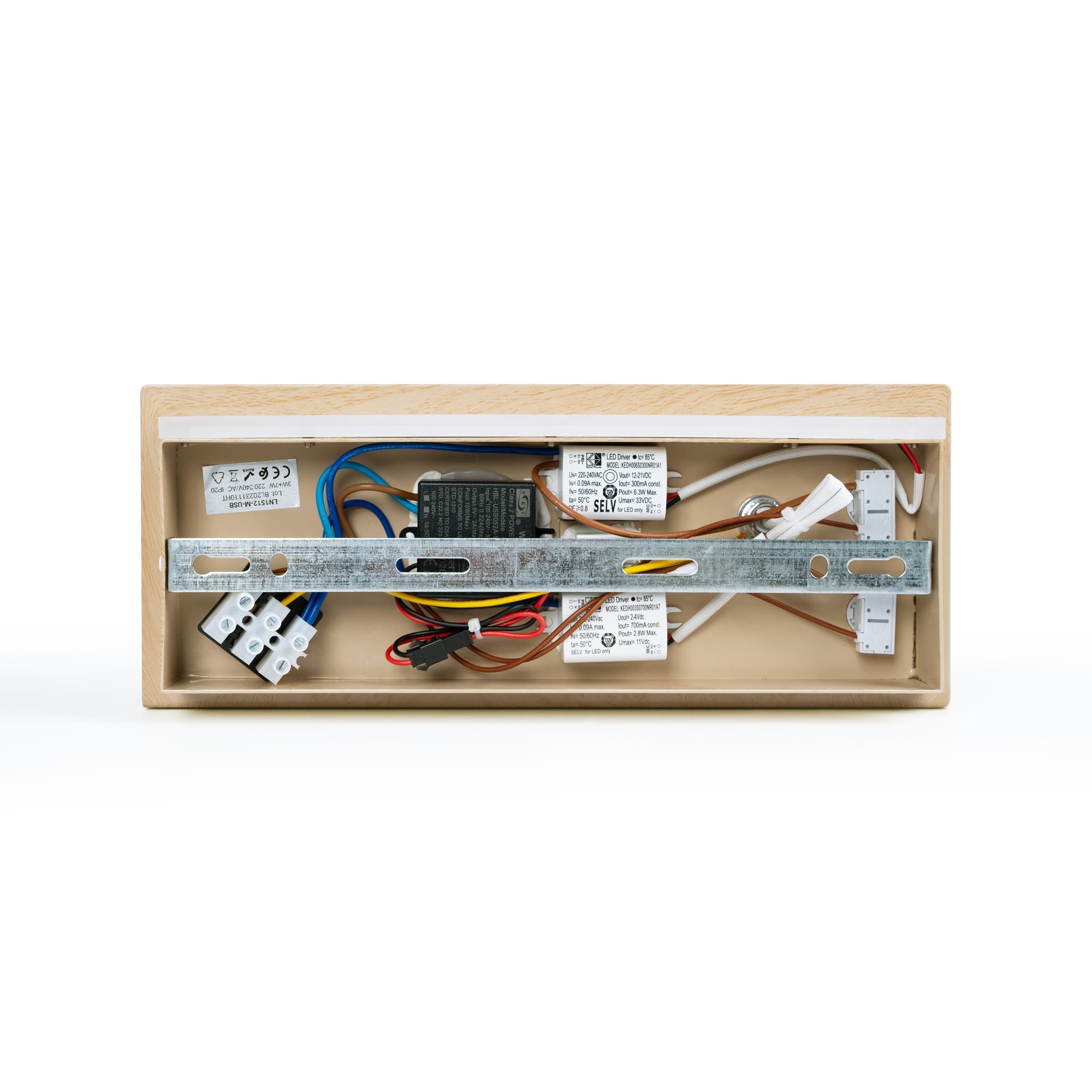 Pack x 2 - Aplique de pared para lectura con puerto USB "Kerta" - Iluminación doble - 3W+7W