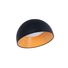 Lámpara de techo LED inclinada CCT 12W - Efecto madera - ø35cm