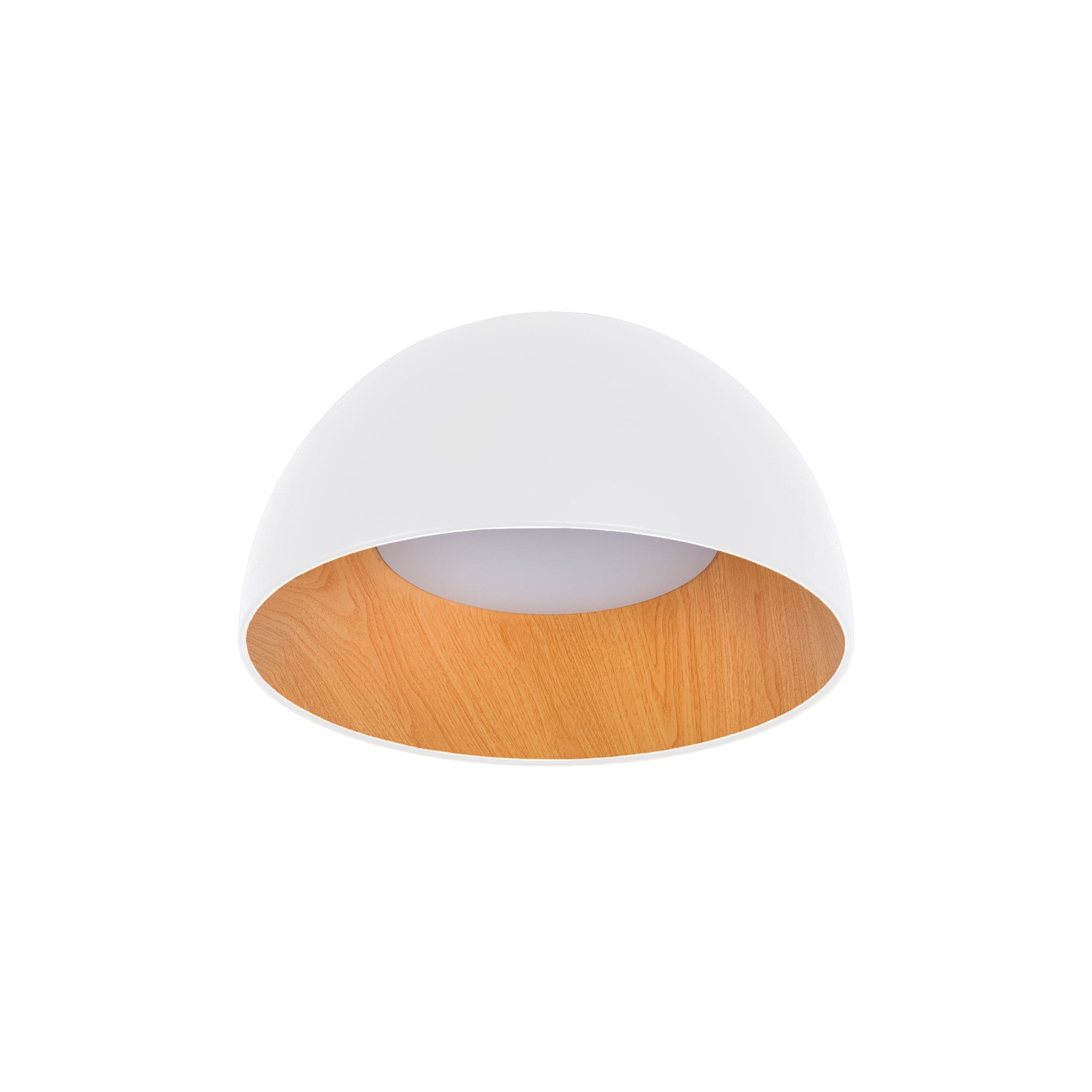 Lámpara de techo LED CCT 12W - Efecto madera - ø35cm