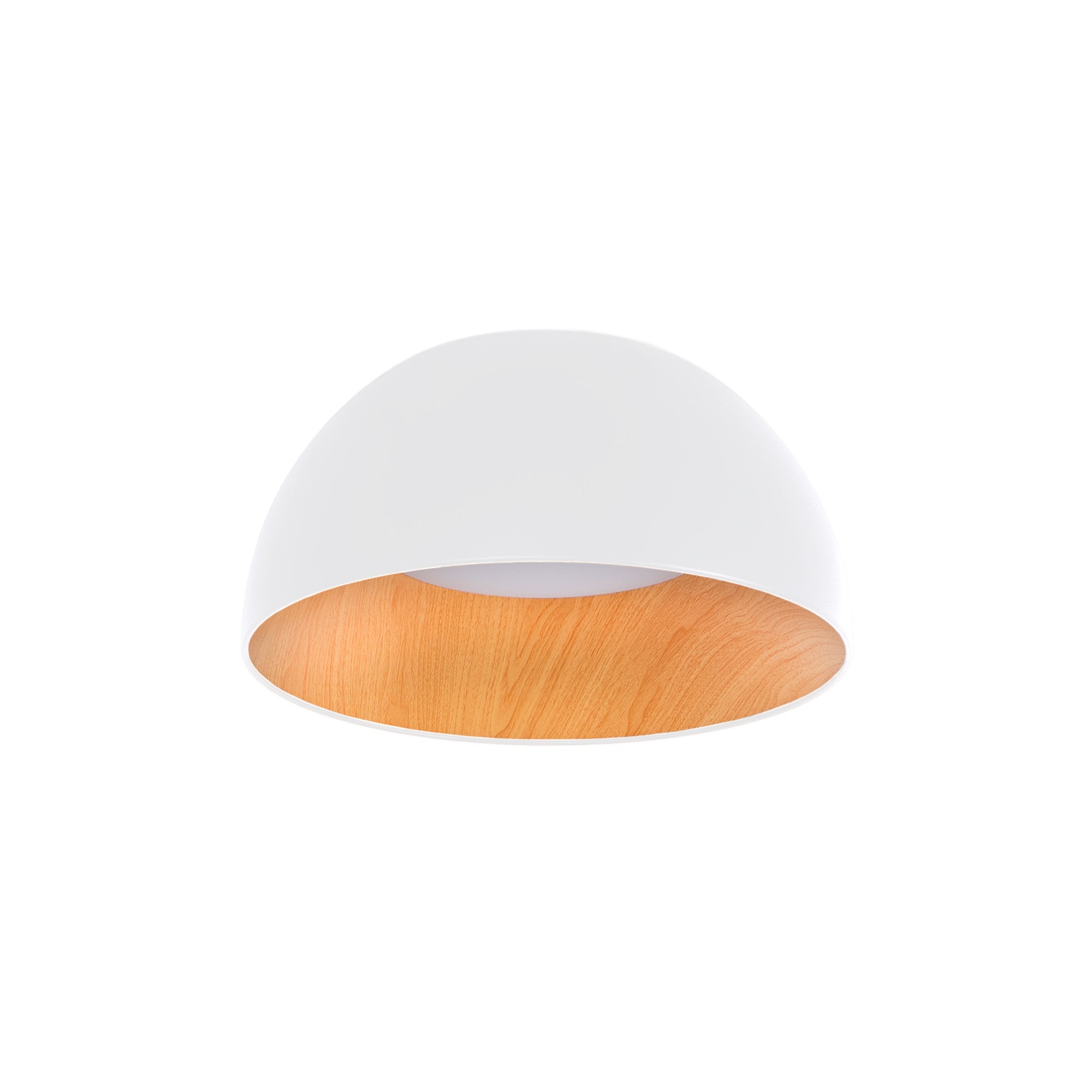 Lámpara de techo LED CCT 12W - Efecto madera - ø35cm