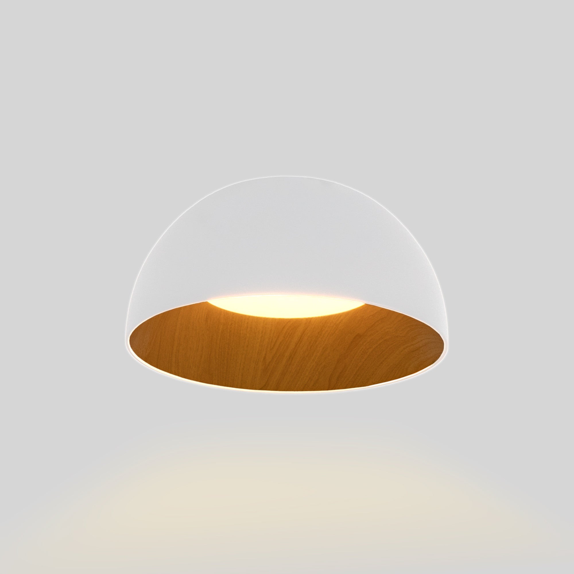 Lámpara de techo LED CCT 12W - Efecto madera - ø35cm