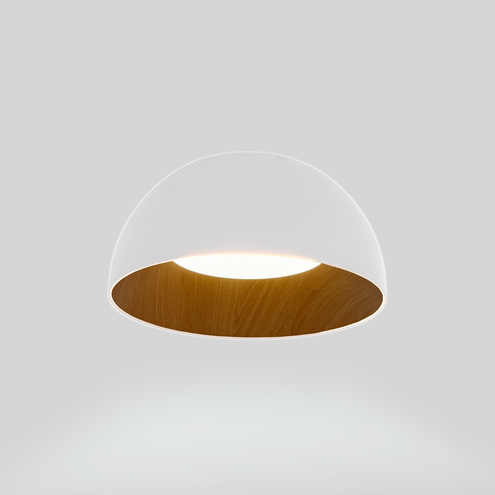 Lámpara de techo LED CCT 12W - Efecto madera - ø35cm