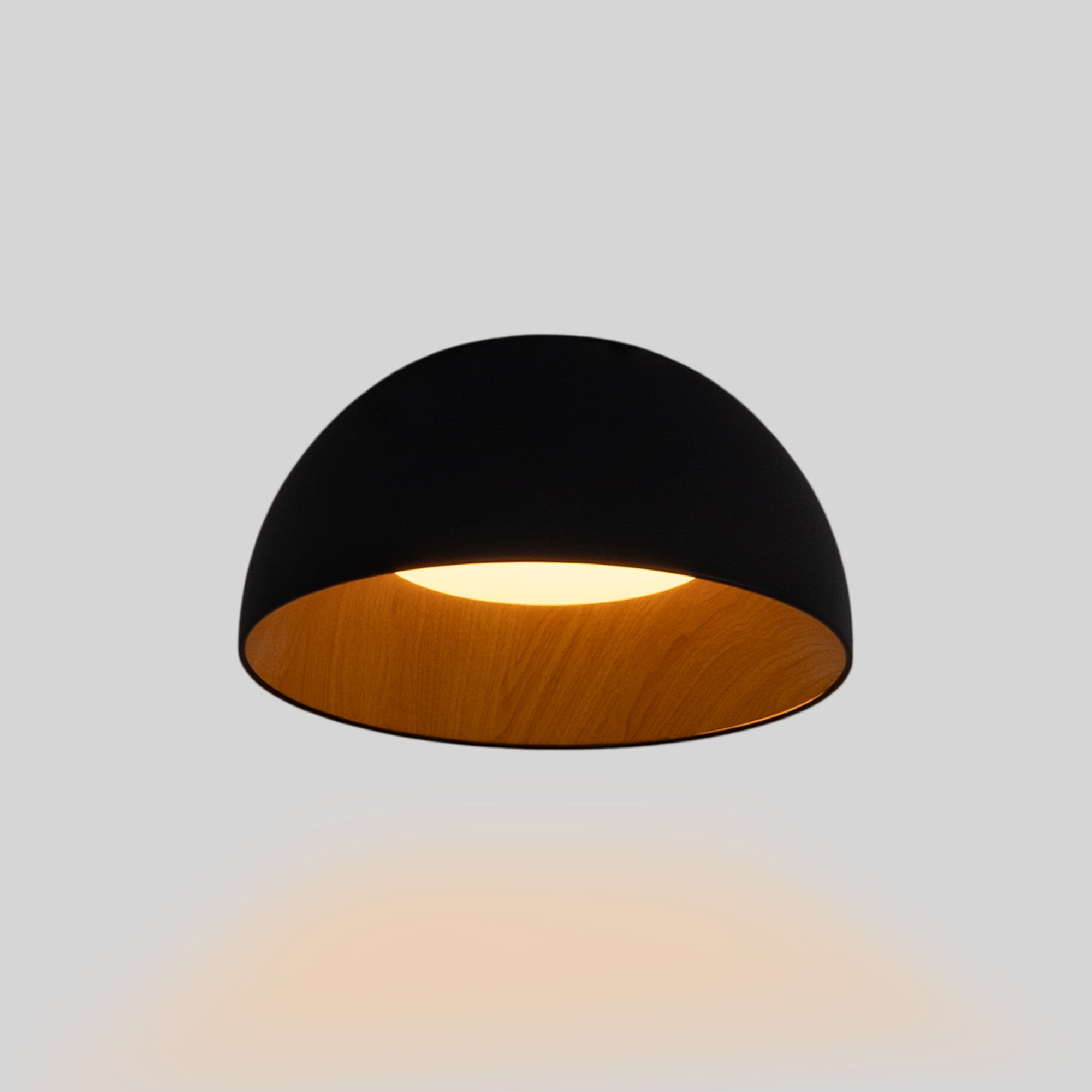 Lámpara de techo LED CCT 12W - Efecto madera - ø35cm