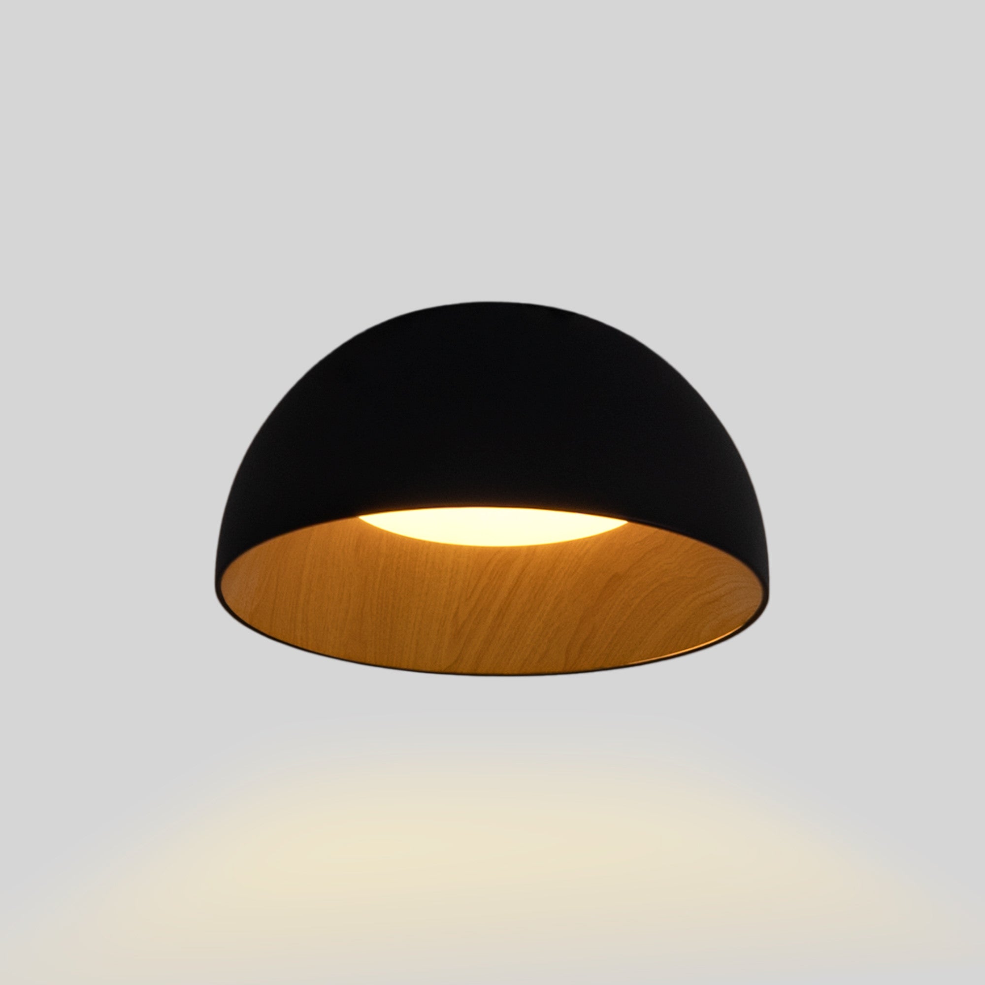 Lámpara de techo LED CCT 12W - Efecto madera - ø35cm