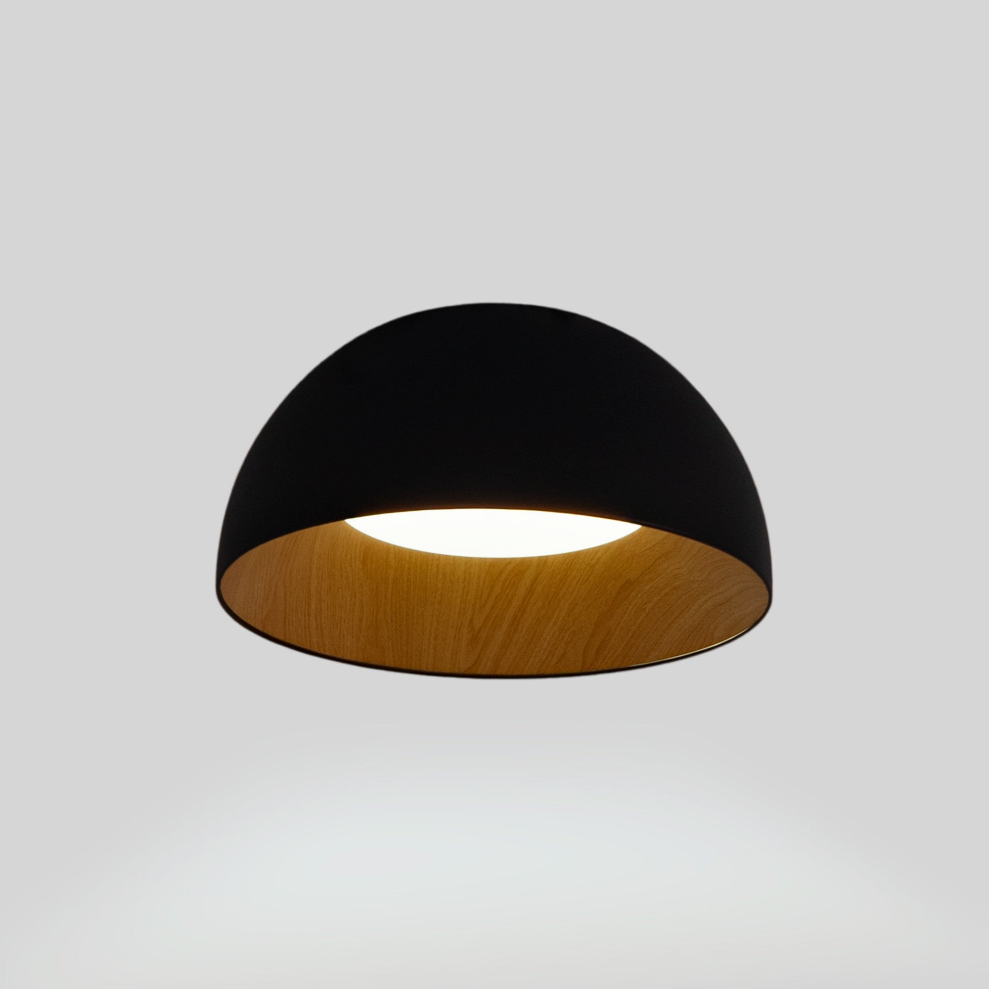 Lámpara de techo LED CCT 12W - Efecto madera - ø35cm