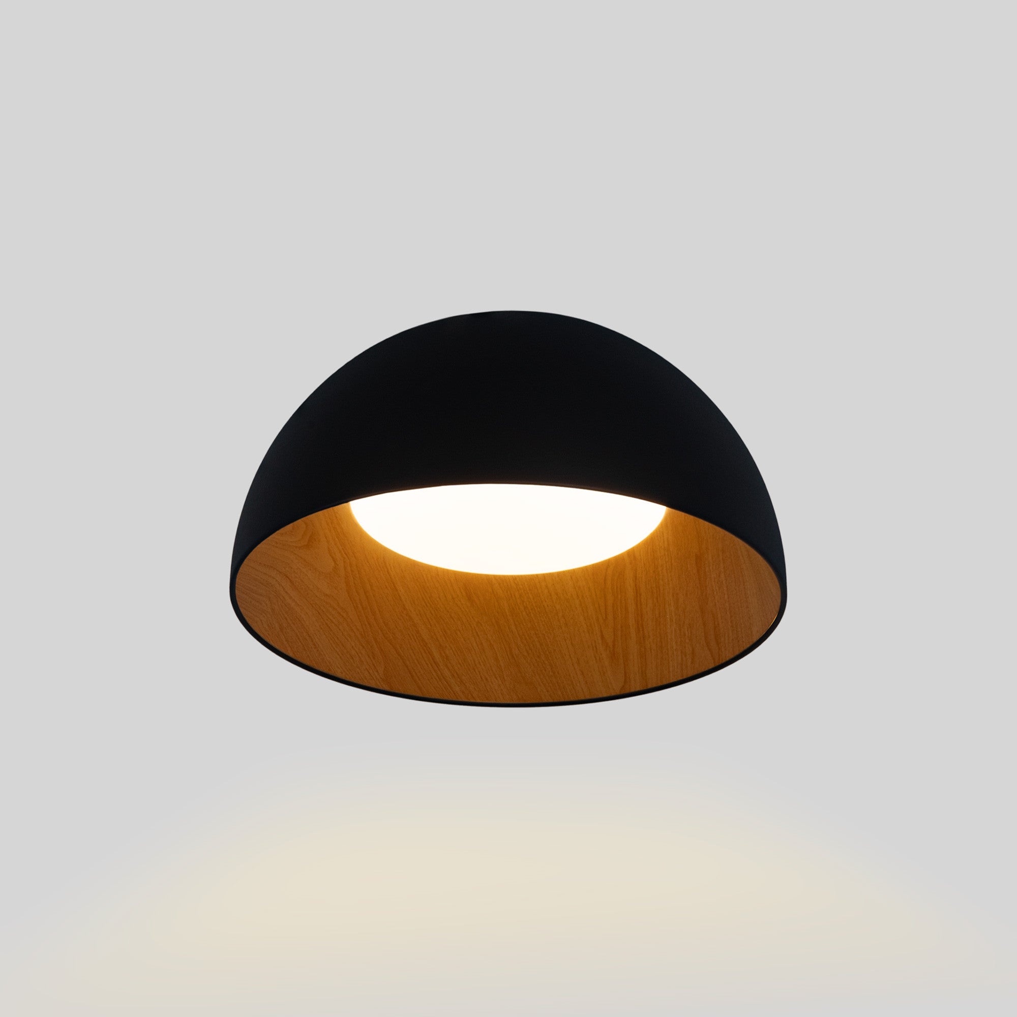 Lámpara de techo LED CCT 12W - Efecto madera - ø35cm