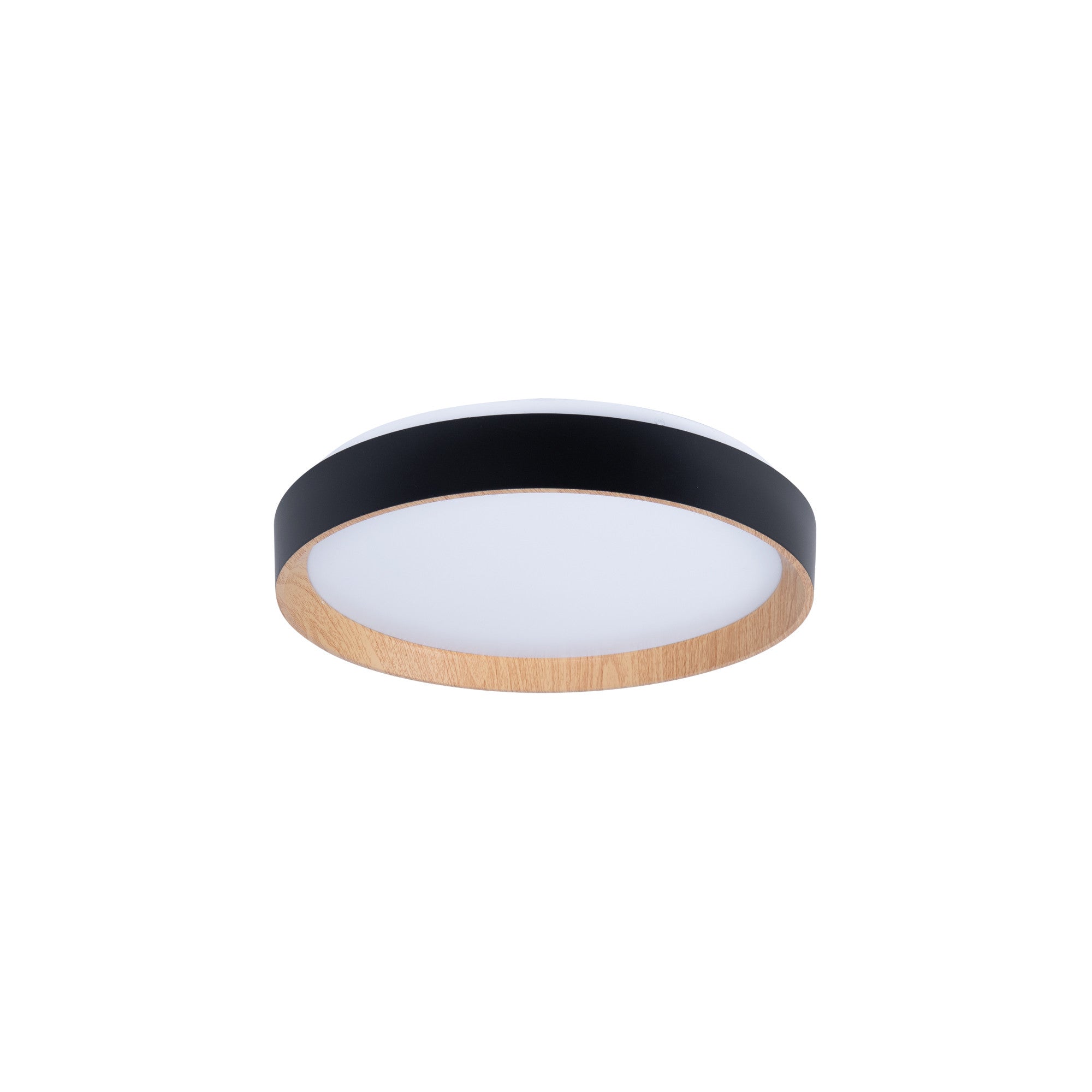Lámpara de techo LED tipo plafón CCT 24W - Efecto madera - Ø40cm