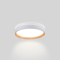 Lámpara de techo LED tipo plafón CCT 24W - Efecto madera - Ø40cm