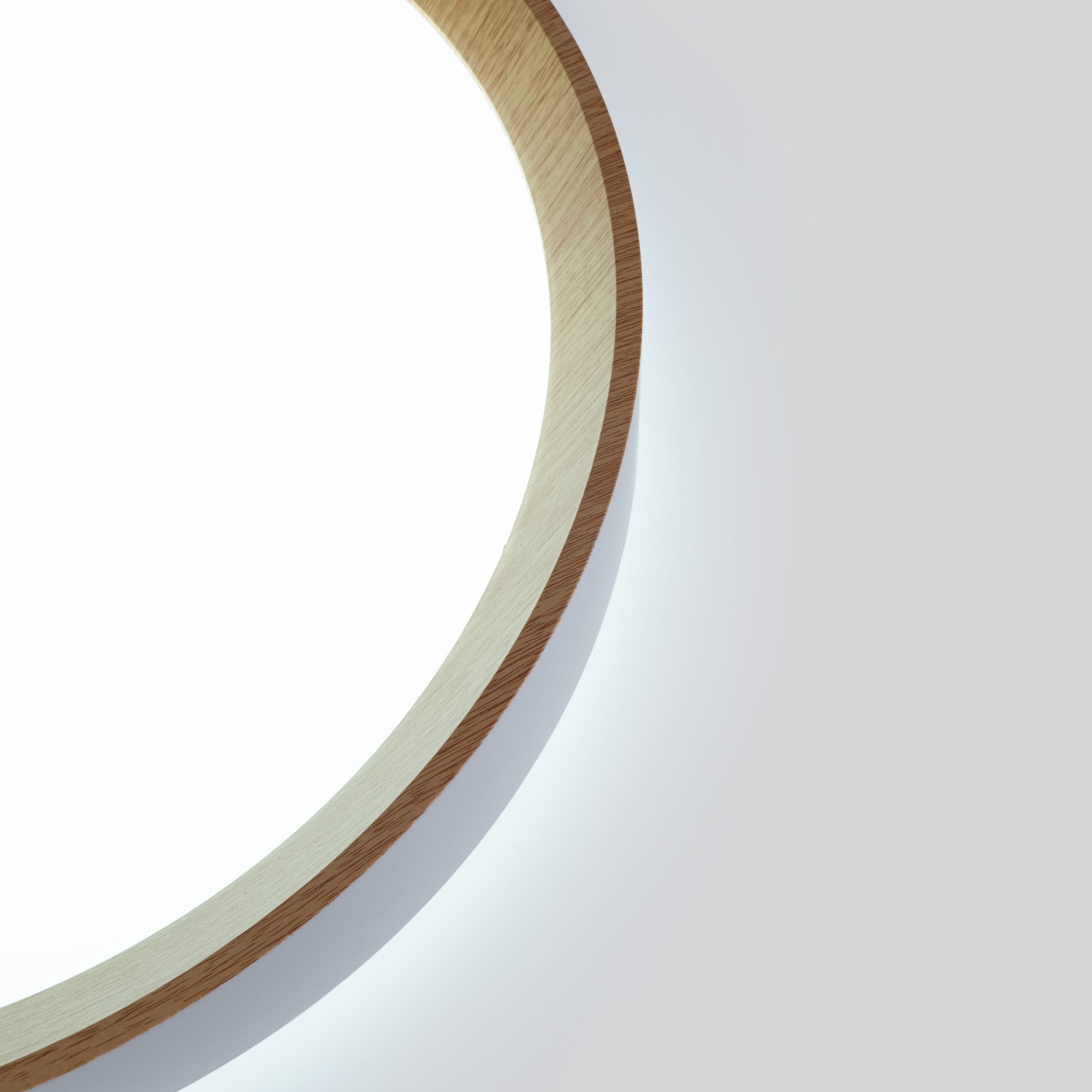Lámpara de techo LED tipo plafón CCT 24W - Efecto madera - Ø40cm