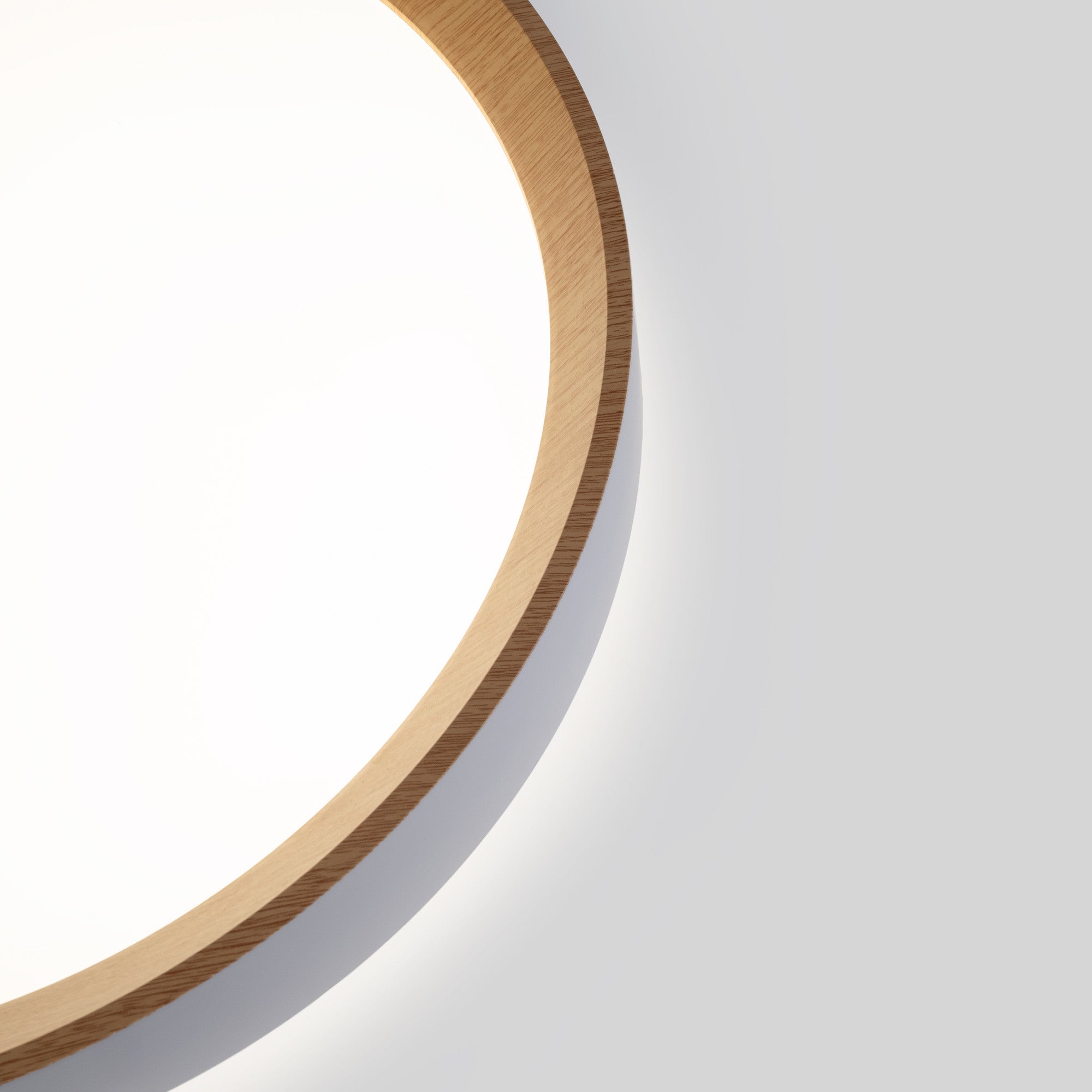 Lámpara de techo LED tipo plafón CCT 24W - Efecto madera - Ø40cm