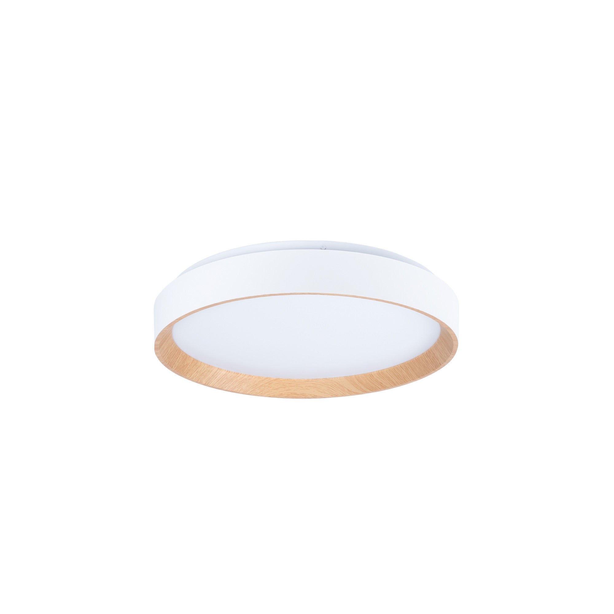 Lámpara de techo LED tipo plafón CCT 24W - Efecto madera - Ø40cm