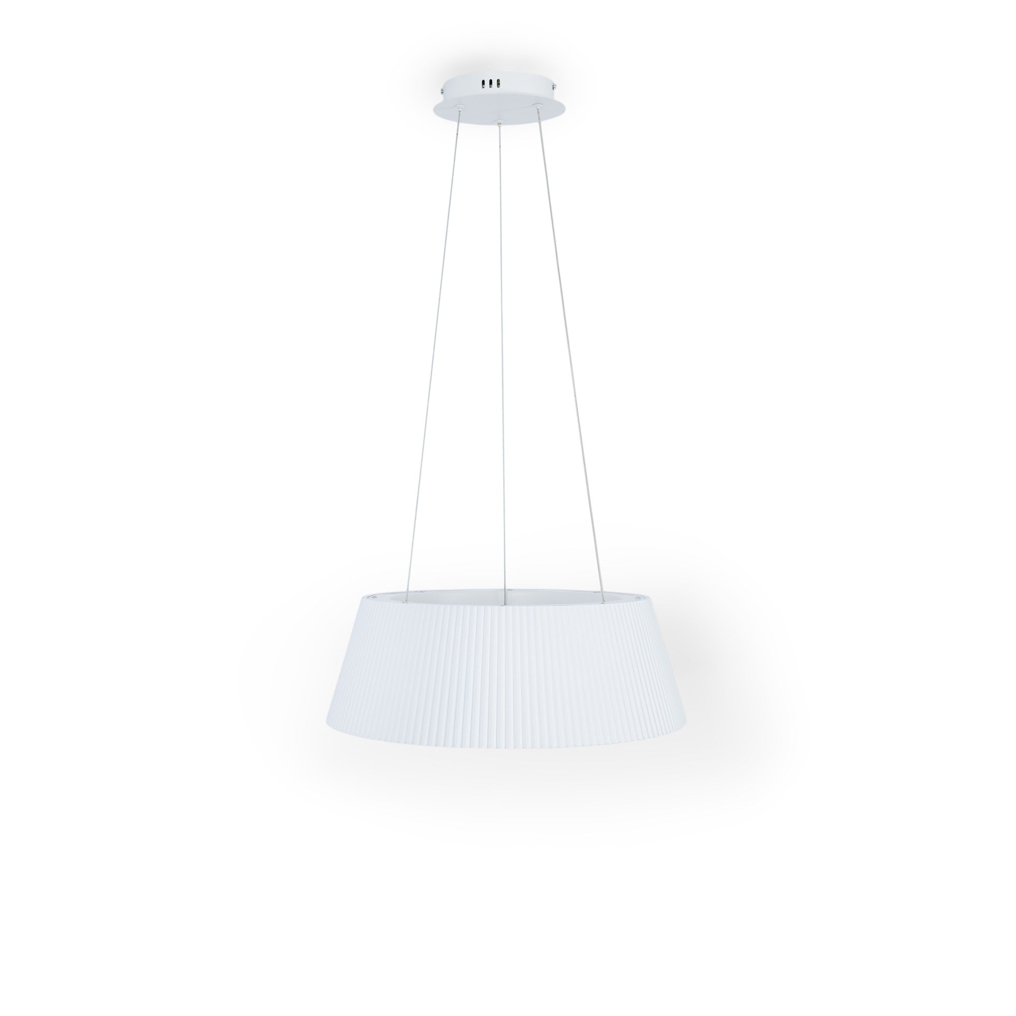 Lámpara colgante LED CCT 24W - Efecto madera - ø46cm