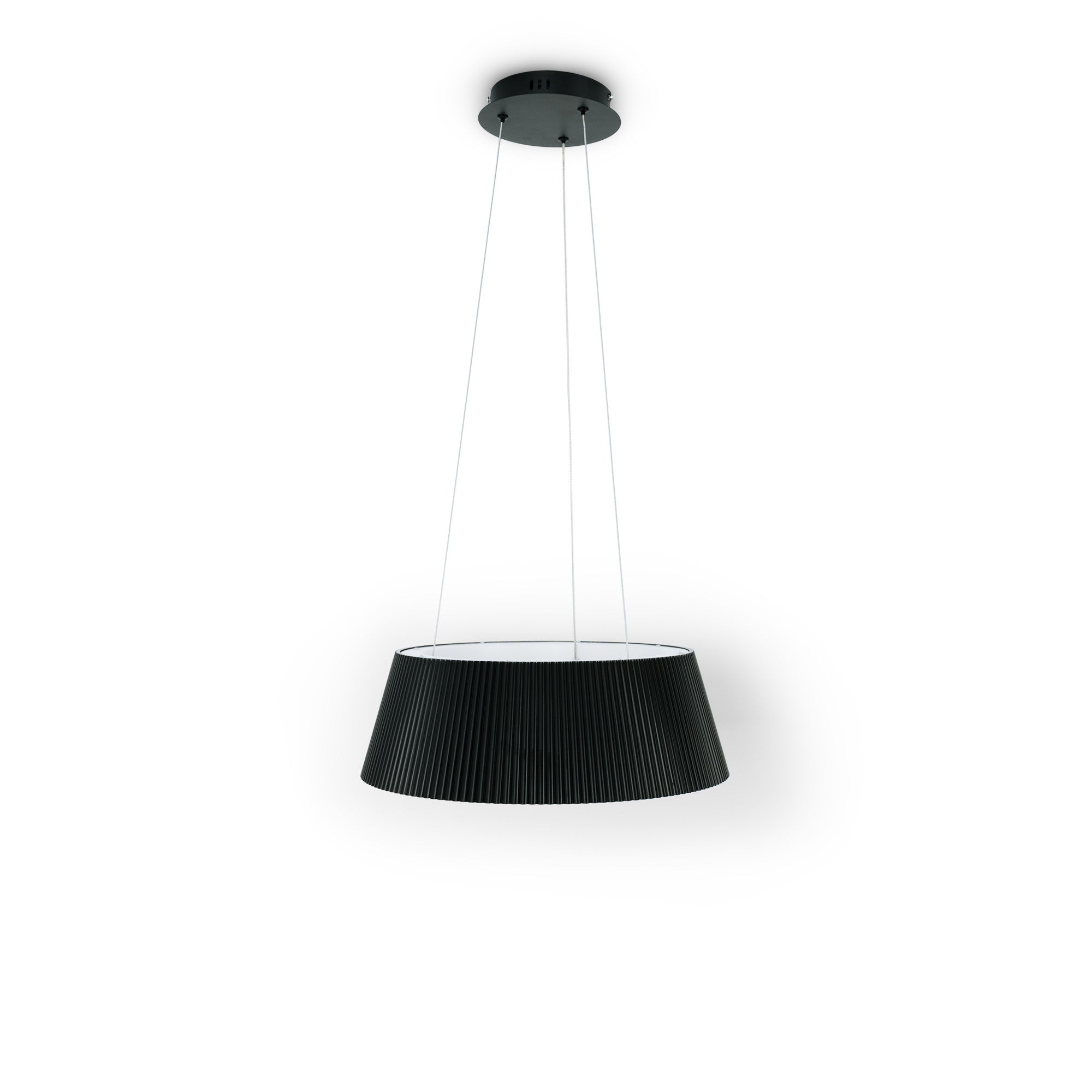 Lámpara colgante LED CCT 24W - Efecto madera - ø46cm