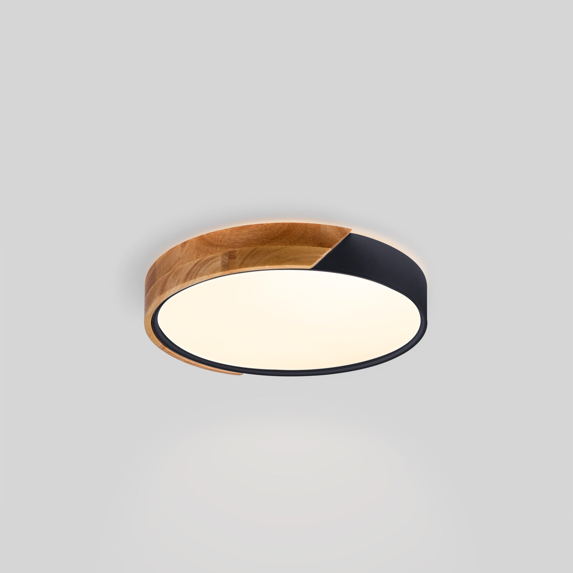 Plafón LED techo CCT 24W - Madera y Policarbonato - ø40cm - IP22