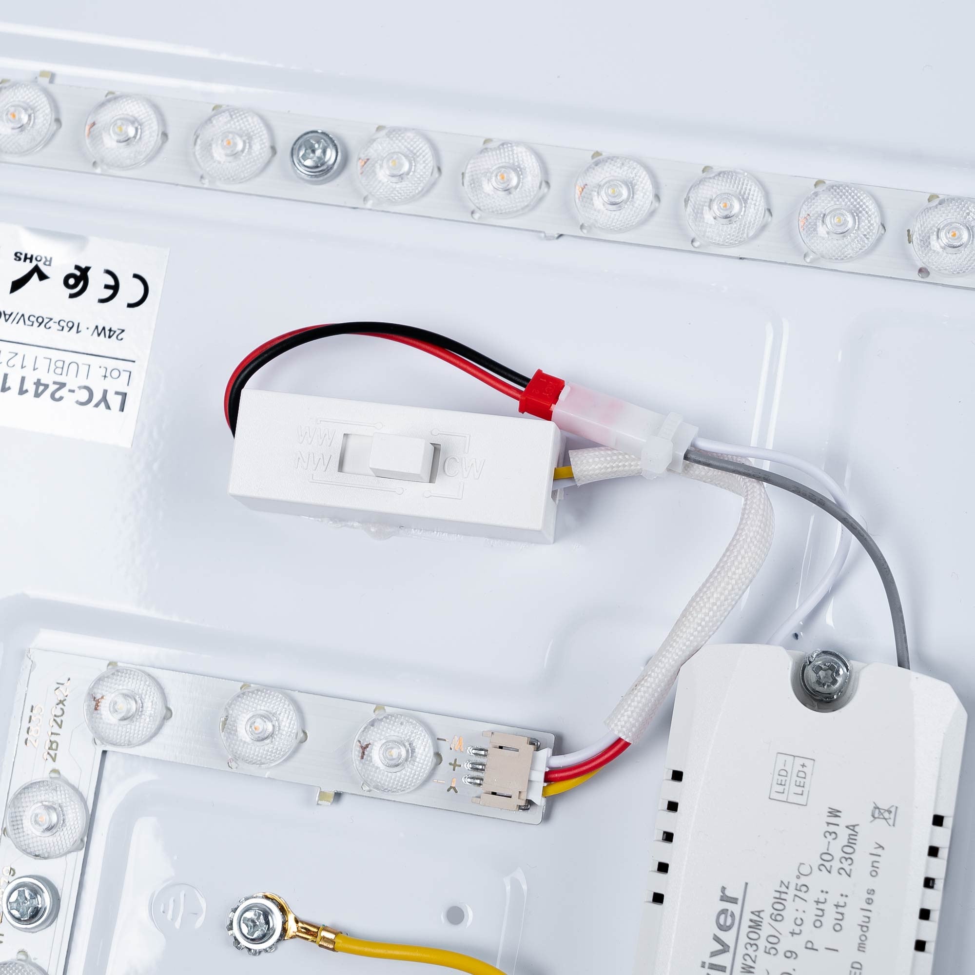 Plafón LED techo CCT 36W - Madera y Policarbonato- ø50cm - IP22