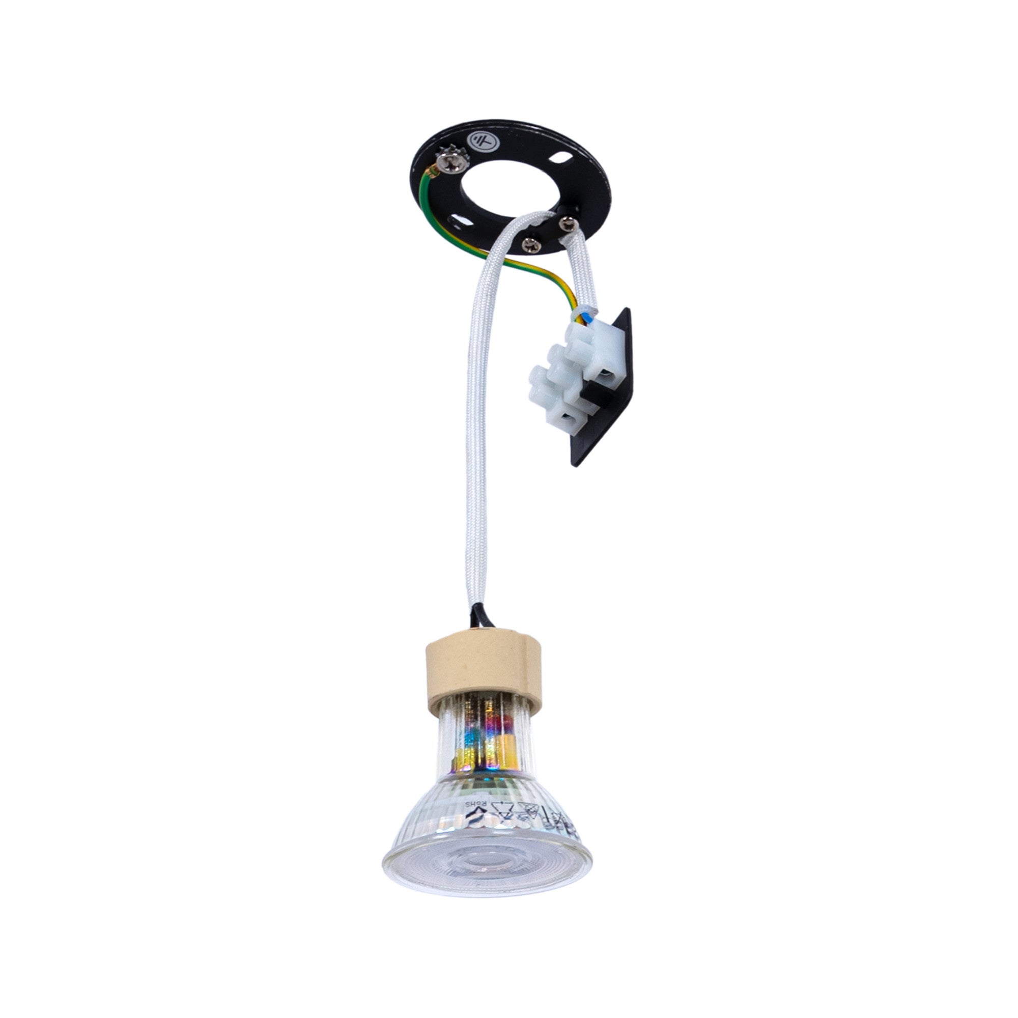 Aplique de techo aluminio "Vina" - Biselado - 20cm - GU10