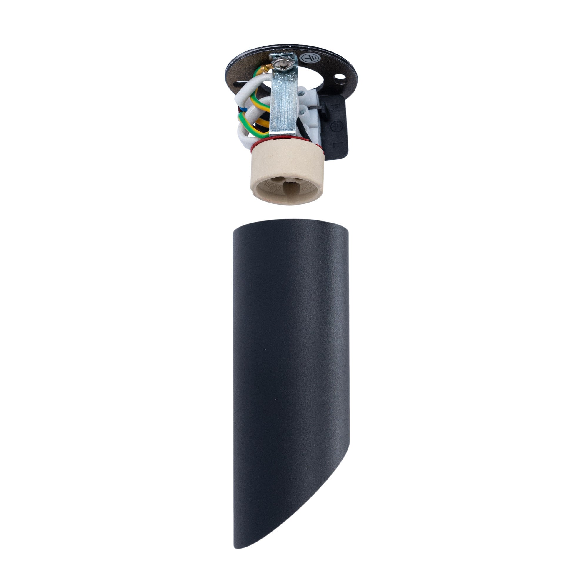 Aplique de techo aluminio "Malvi" - Biselado - 15cm - GU10