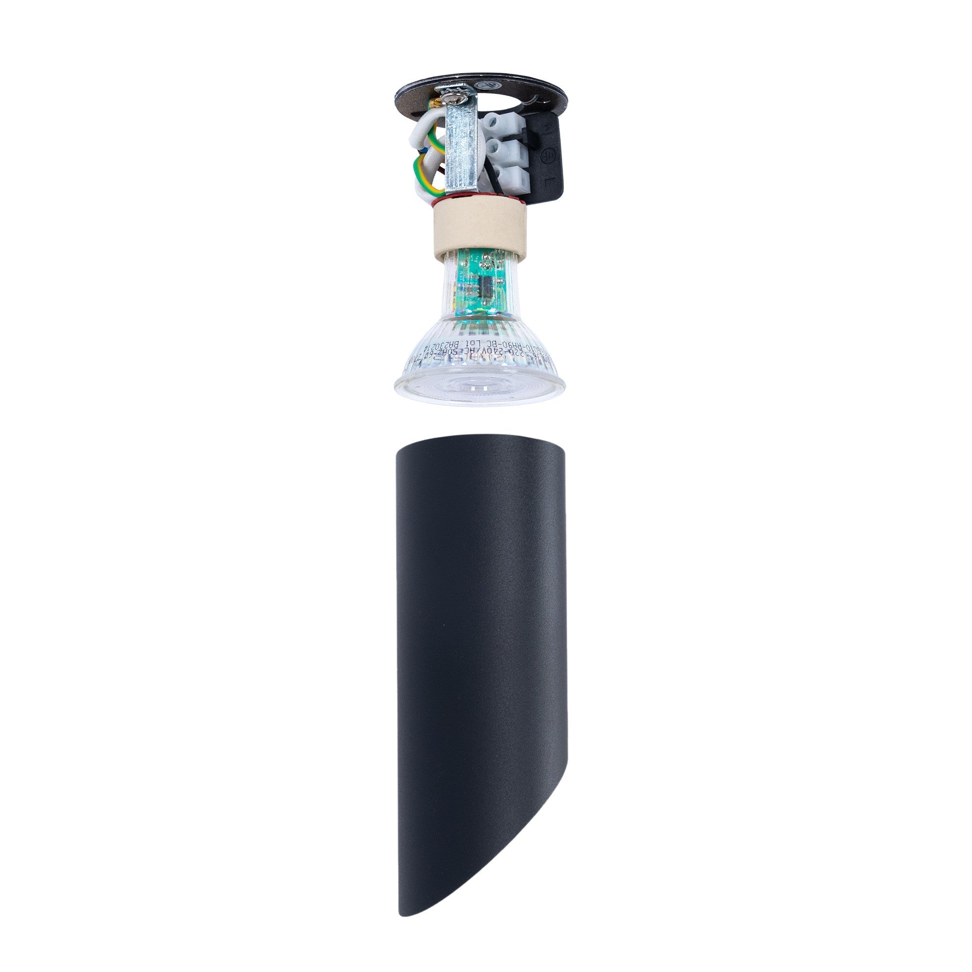 Aplique de techo aluminio "Malvi" - Biselado - 15cm - GU10