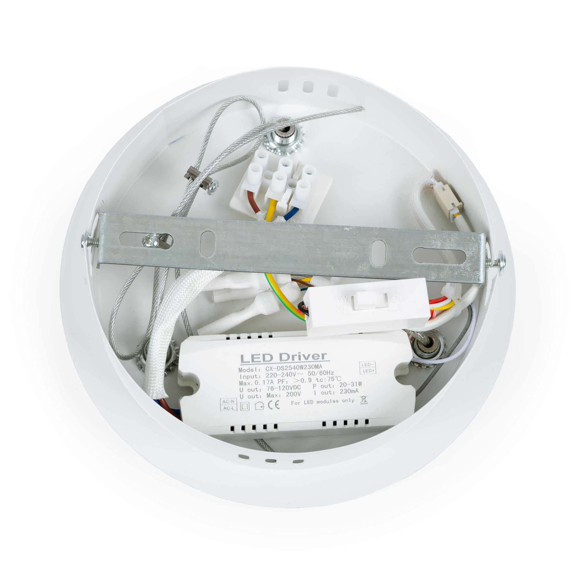 Lámpara colgante LED CCT 24W - Efecto madera - ø46cm