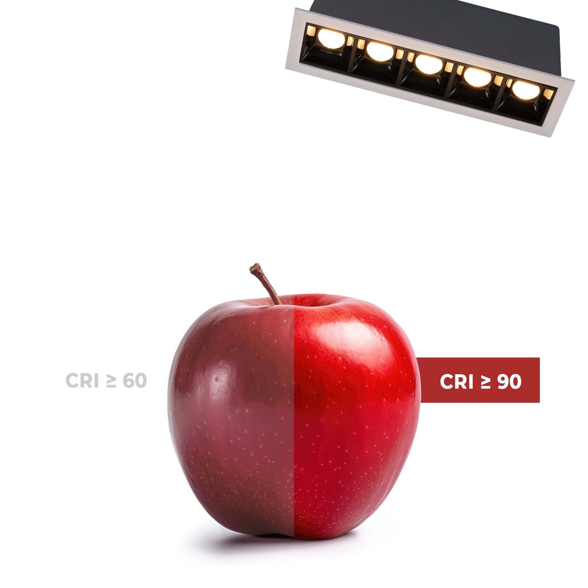 Foco lineal LED empotrable 10W - Chip OSRAM - UGR18 - CRI90