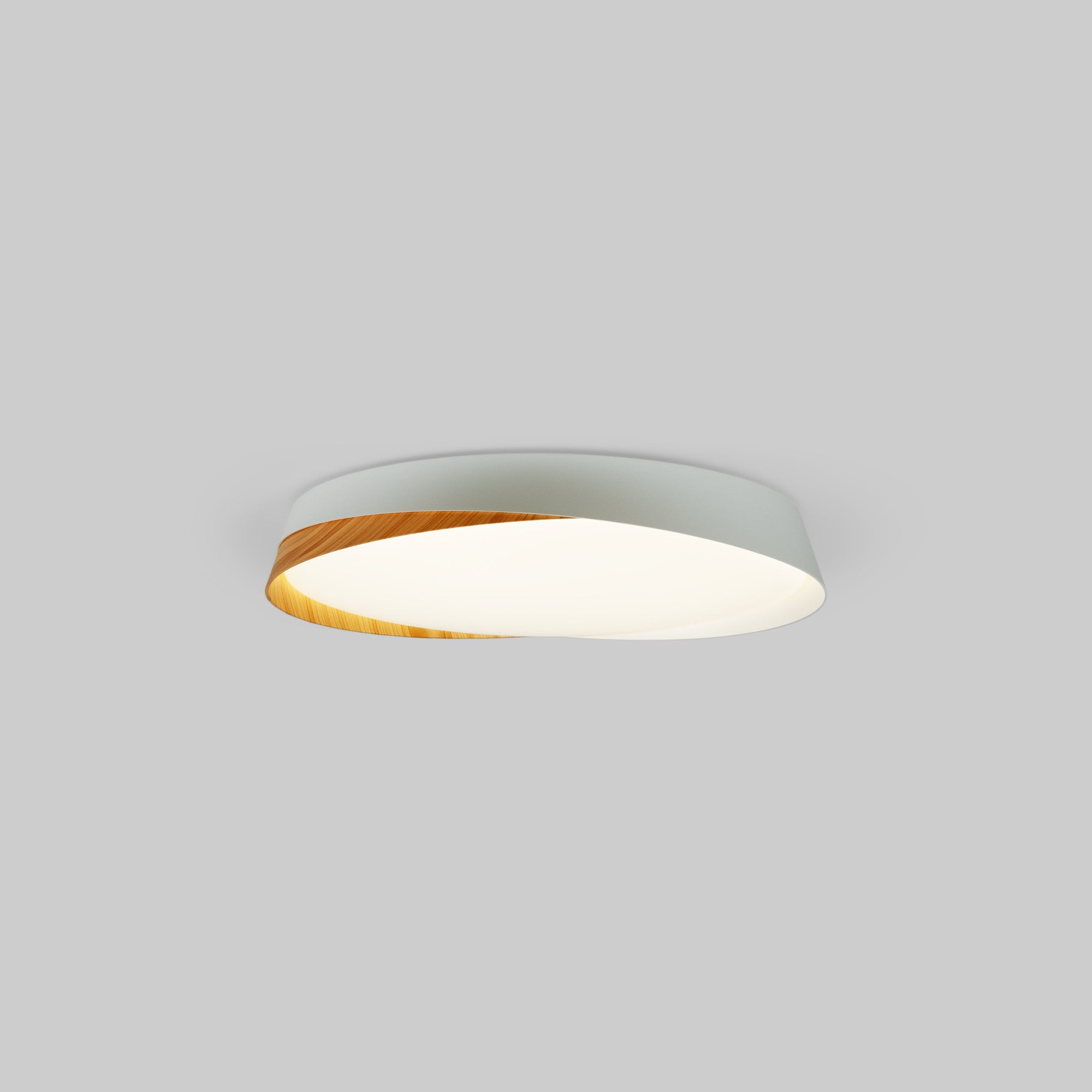 Lámpara de techo LED tipo plafón CCT 24W - Efecto madera - ø40cm - IP22