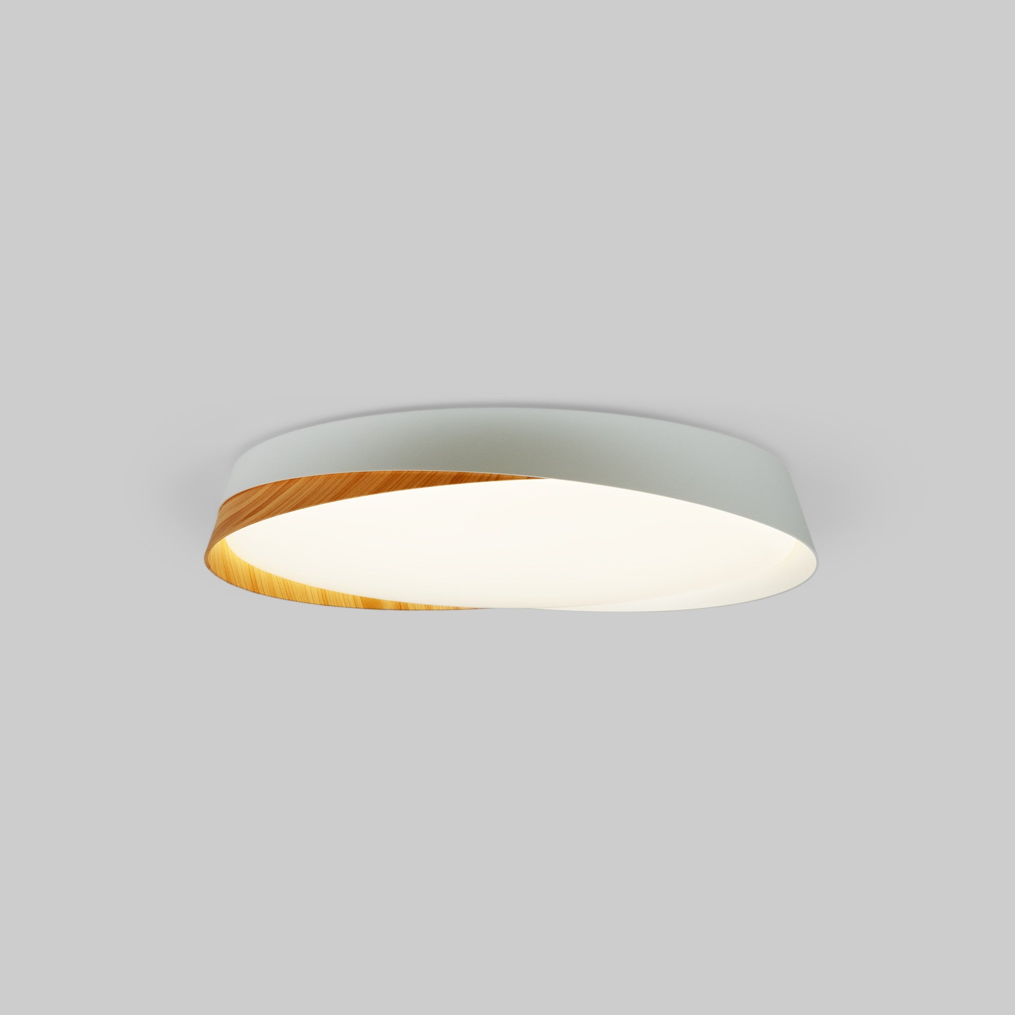 Lámpara de techo LED tipo plafón CCT 36W - Efecto madera - ø50cm - IP22