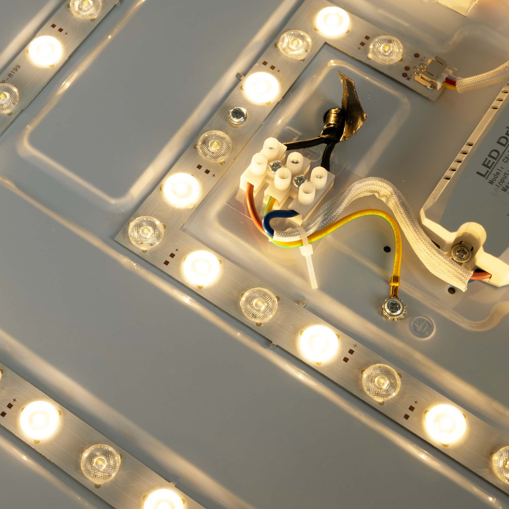 Lámpara de techo LED tipo plafón CCT 36W - Efecto madera - ø50cm - IP22