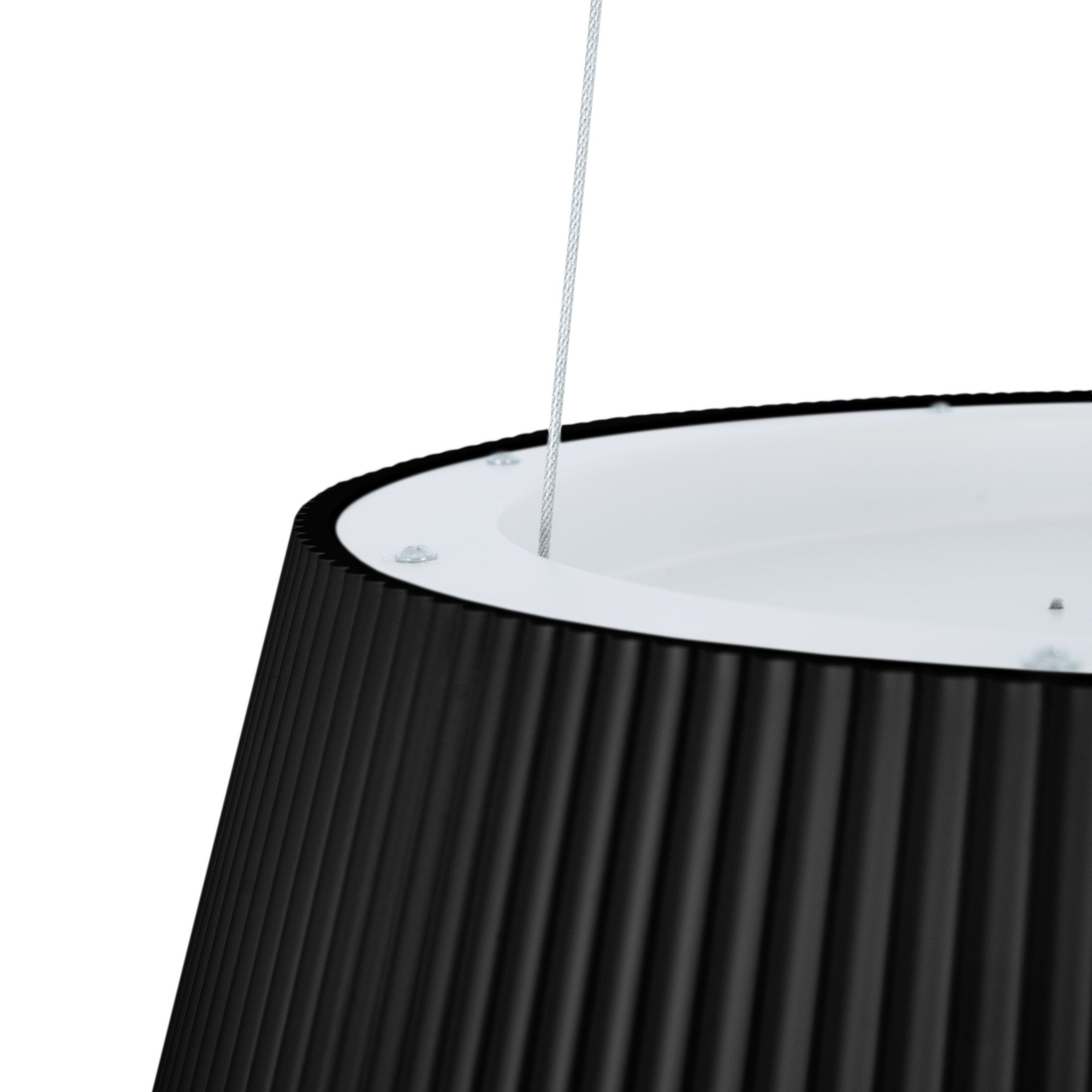 Lámpara colgante LED CCT 24W - Efecto madera - ø46cm
