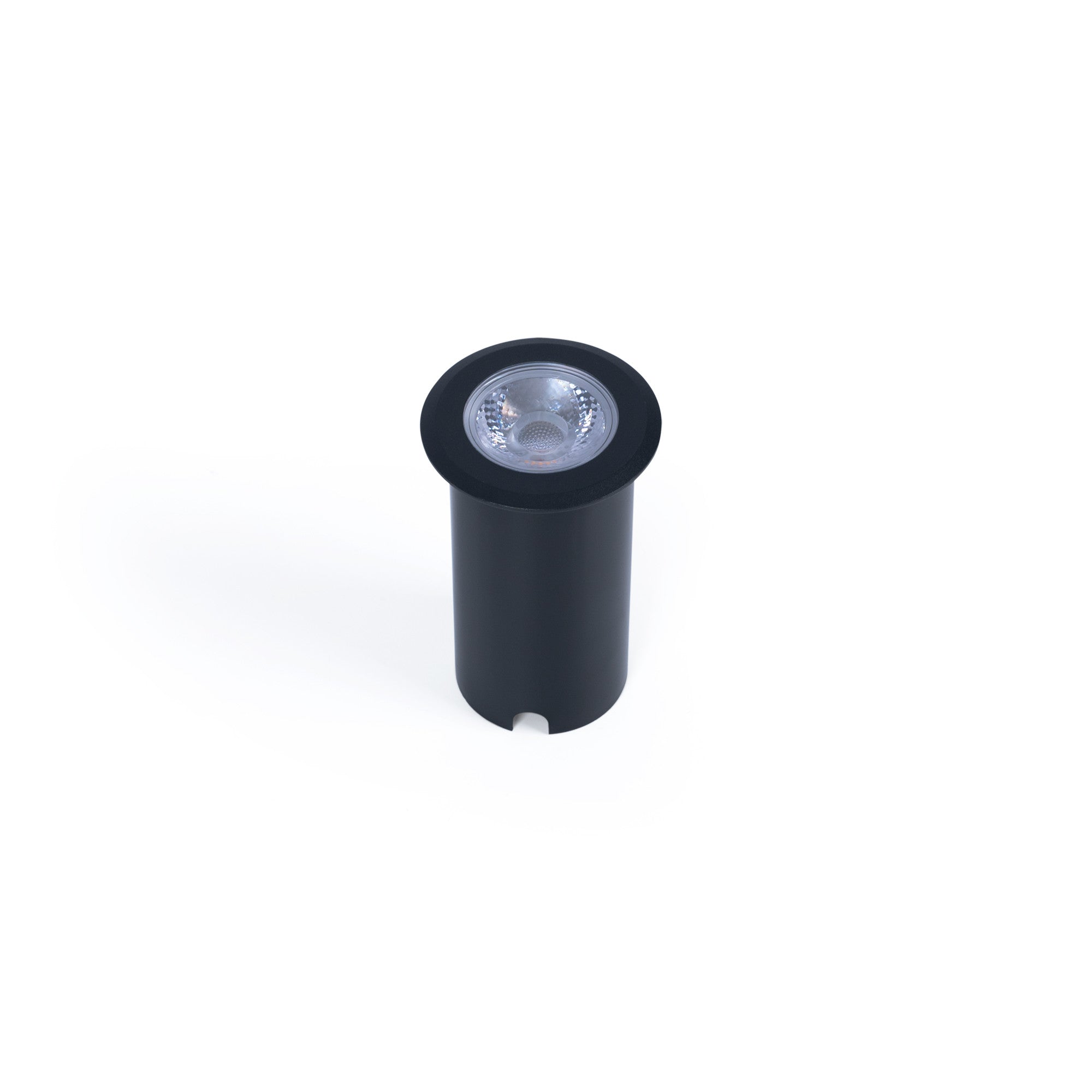 Baliza LED empotrable en suelo 10W - Blanco cálido - IP67 - Color Negro