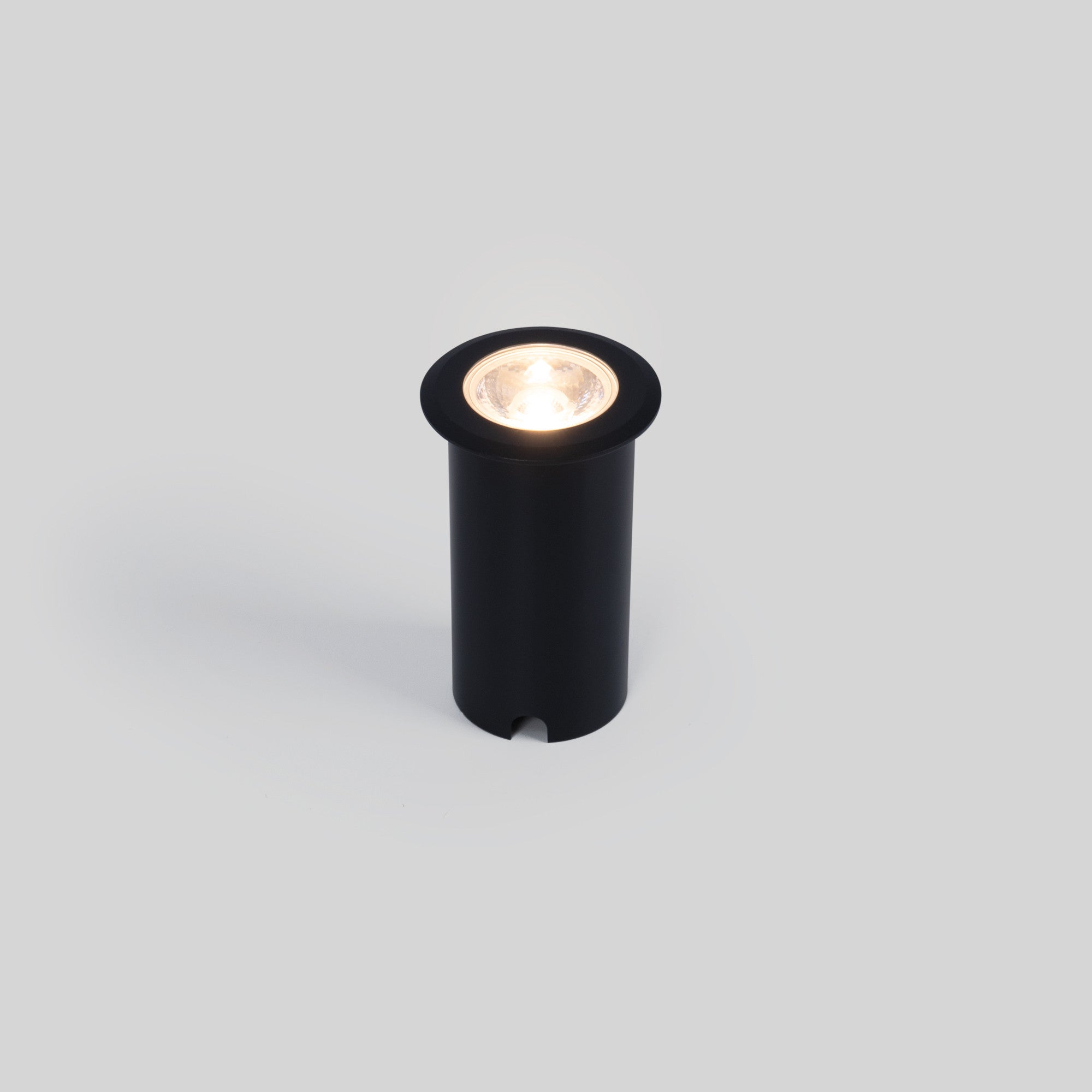 Baliza LED empotrable en suelo 10W - Blanco cálido - IP67 - Color Negro