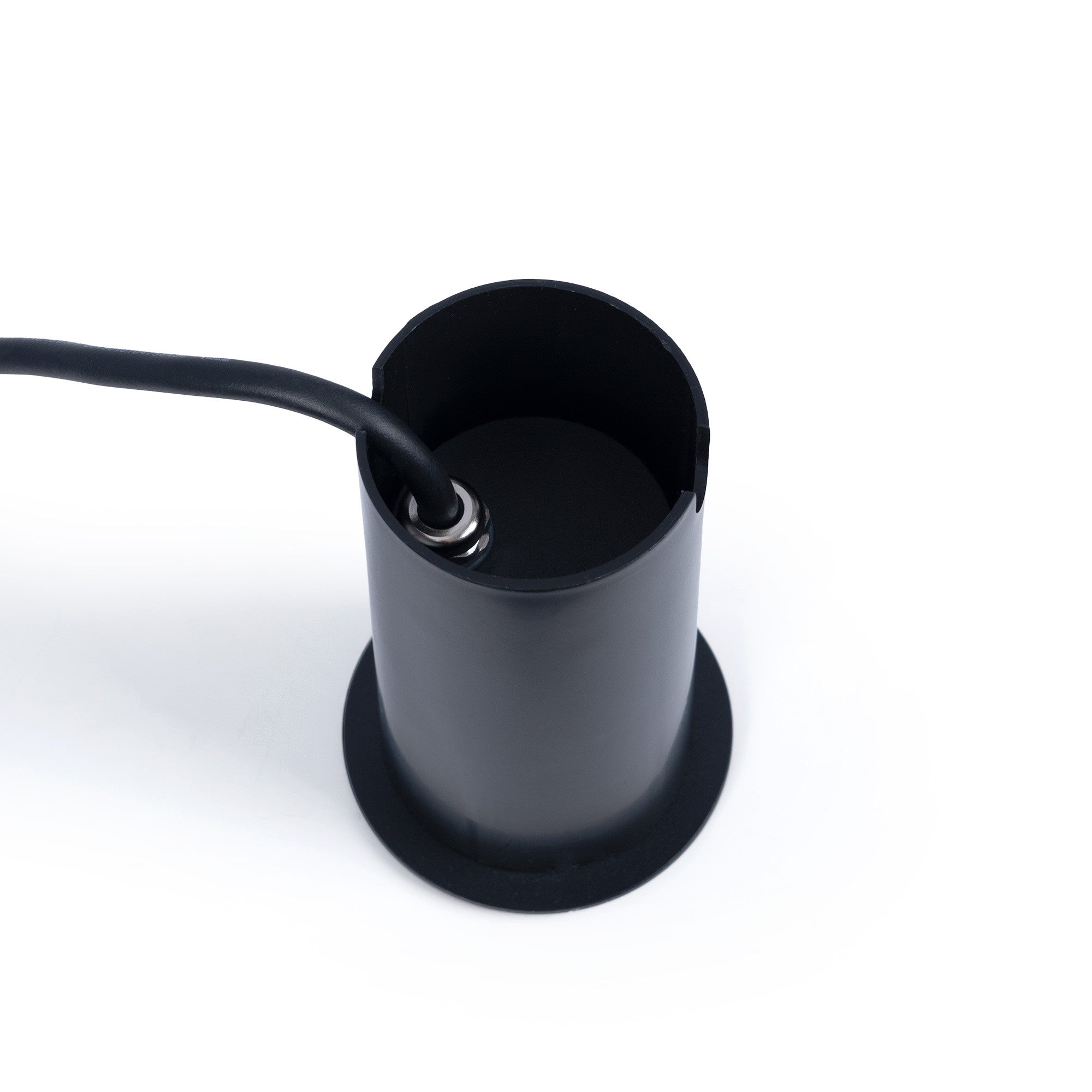 Baliza LED empotrable en suelo 10W - Blanco cálido - IP67 - Color Negro