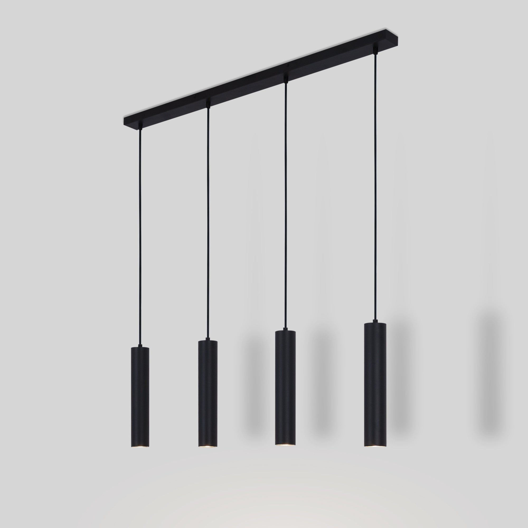 Lámpara colgante minimalista cuádruple "Bila 4" - GU10