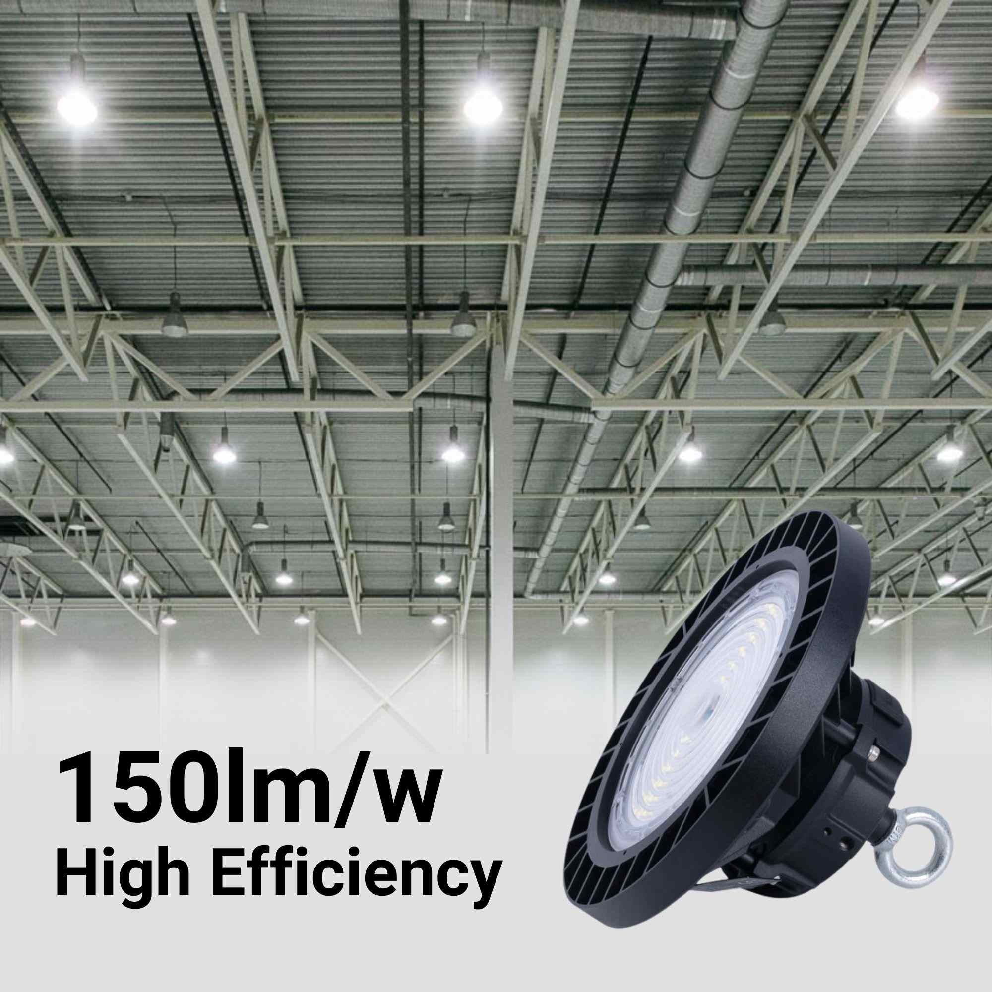 Campana LED industrial - 100W - PHILIPS Lumileds - Driver LIFUD - 5000K - IP65 - 7 años garantía