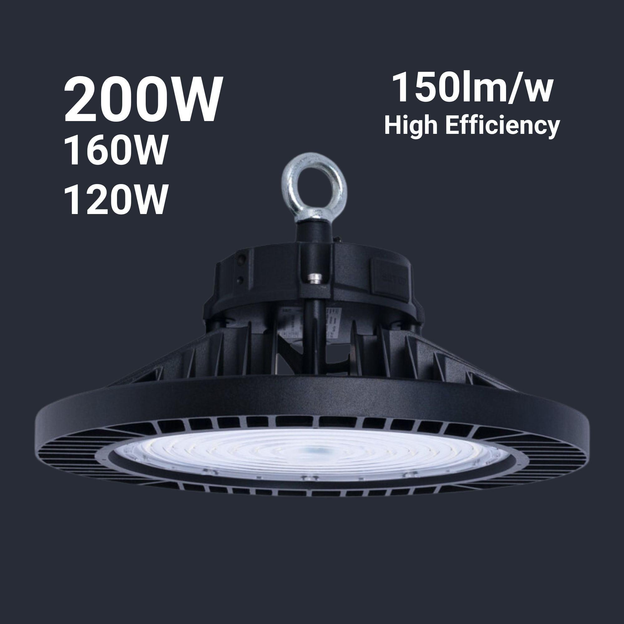 Campana LED industrial - 200W - PHILIPS Lumileds - Driver LIFUD - 5000K - IP65 - 7 años garantía