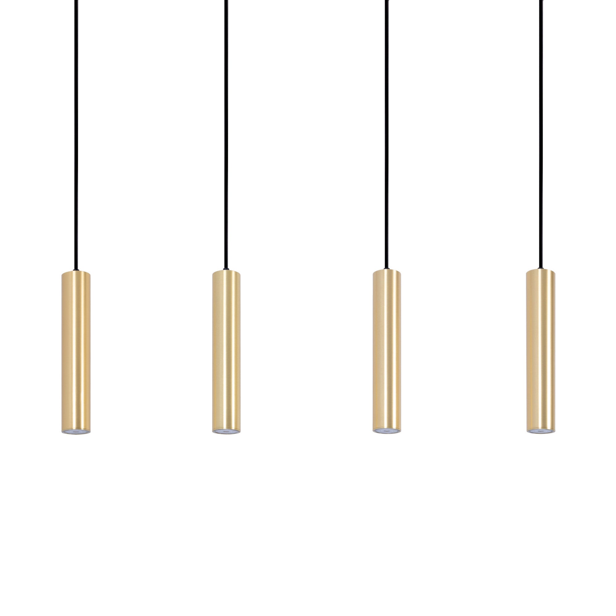 Lámpara colgante minimalista cuádruple "Bila 4" - GU10
