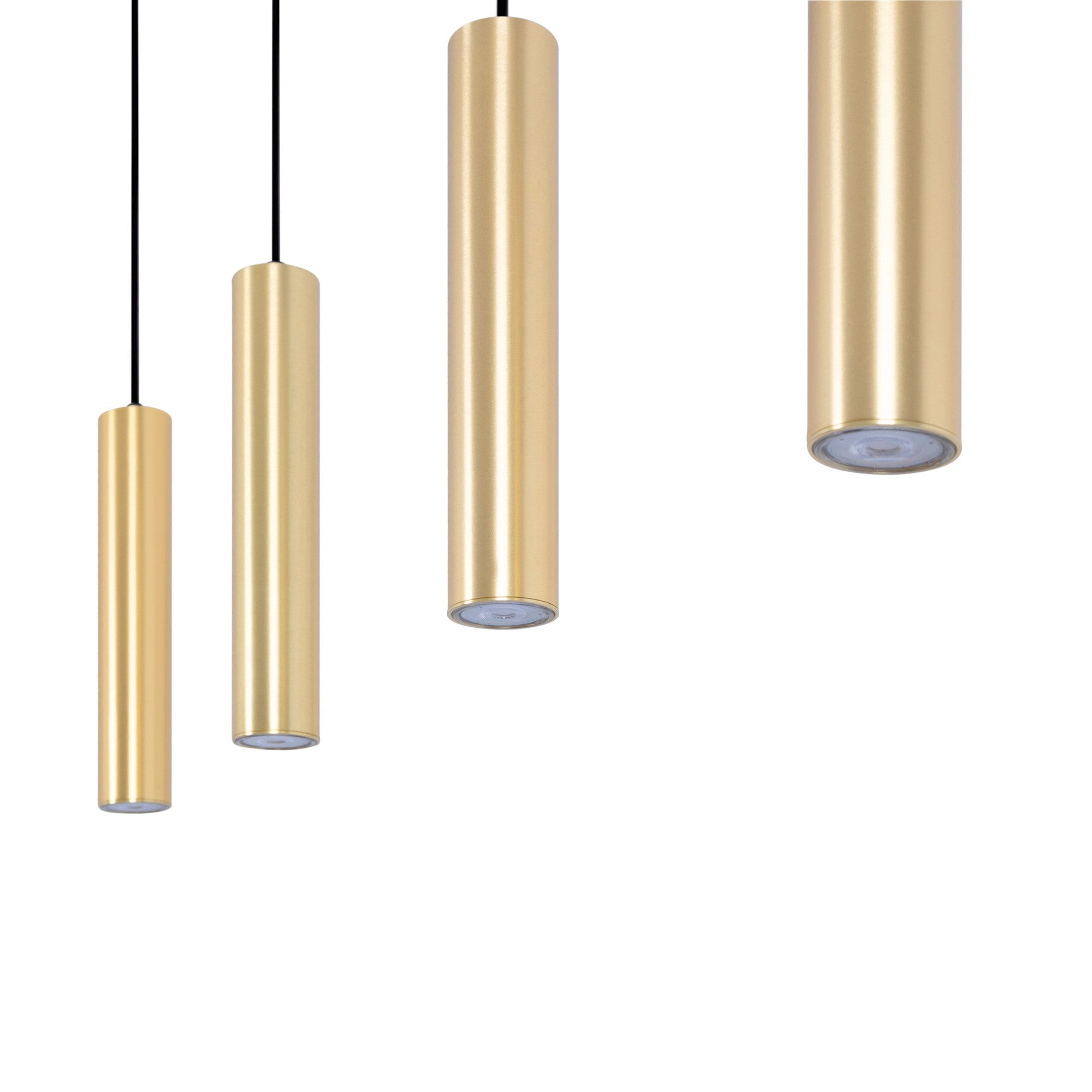 Lámpara colgante minimalista cuádruple "Bila 4" - GU10