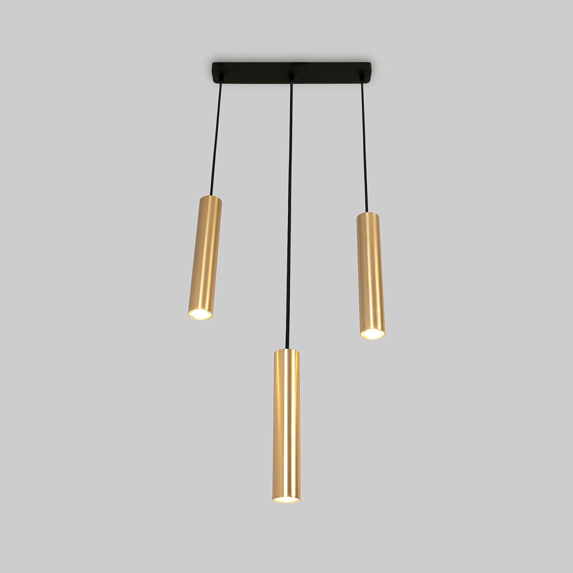 Lámpara colgante triple minimalista "Bila 3" - GU10
